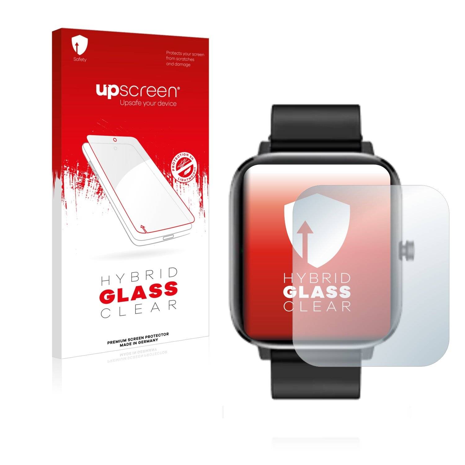 upscreen Hybrid Glass Clear Premium Schutzglas Folie für XWatch Pro Elite