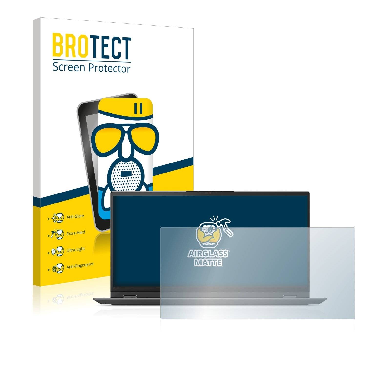 BROTECT AirGlass Matte Schutzglas Folie für Lenovo ThinkBook Plus Gen