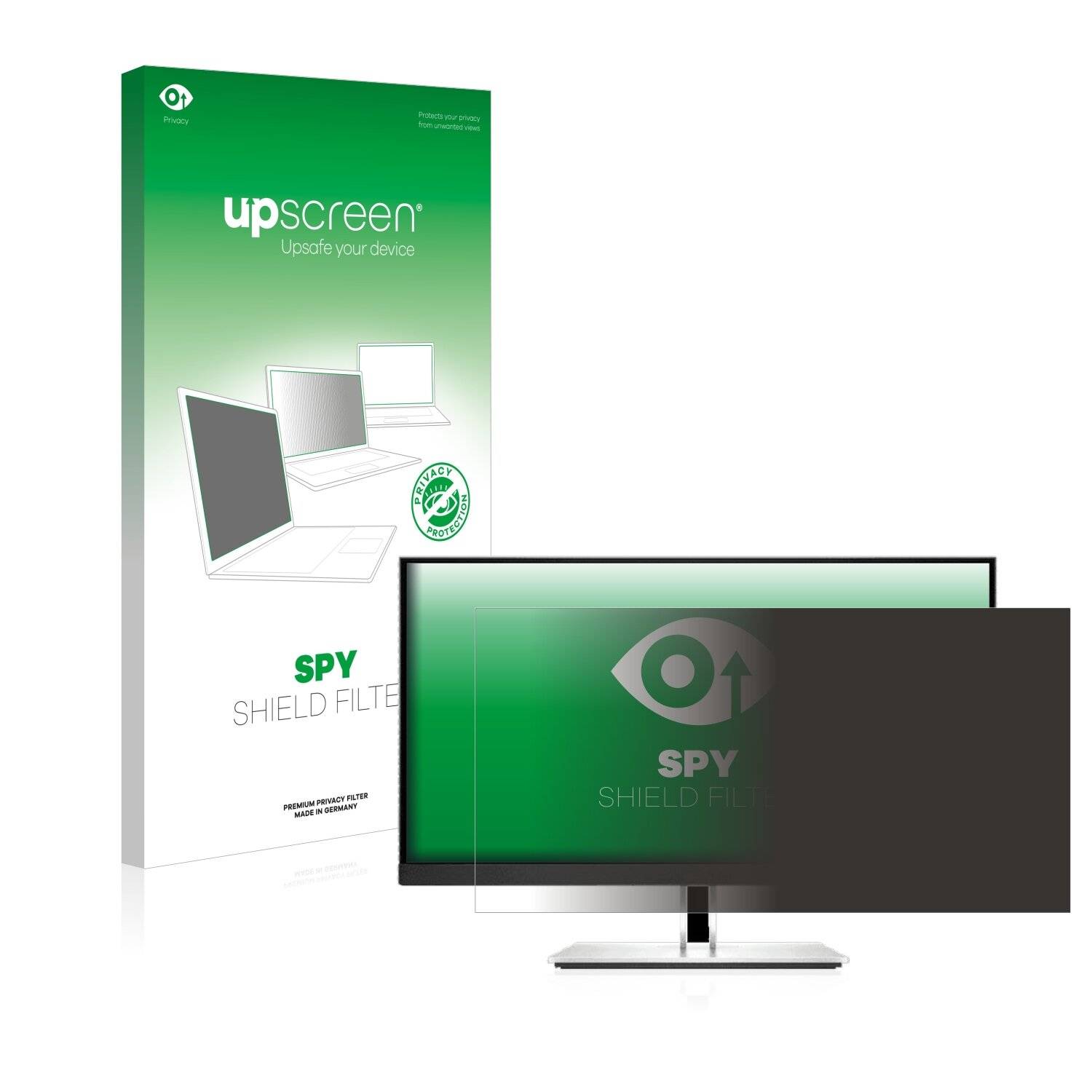 upscreen Blickschutzfilter für HP E23 G4 Blaulichtfilter Sichtschutz Privacy Anti Spy abnehmbar