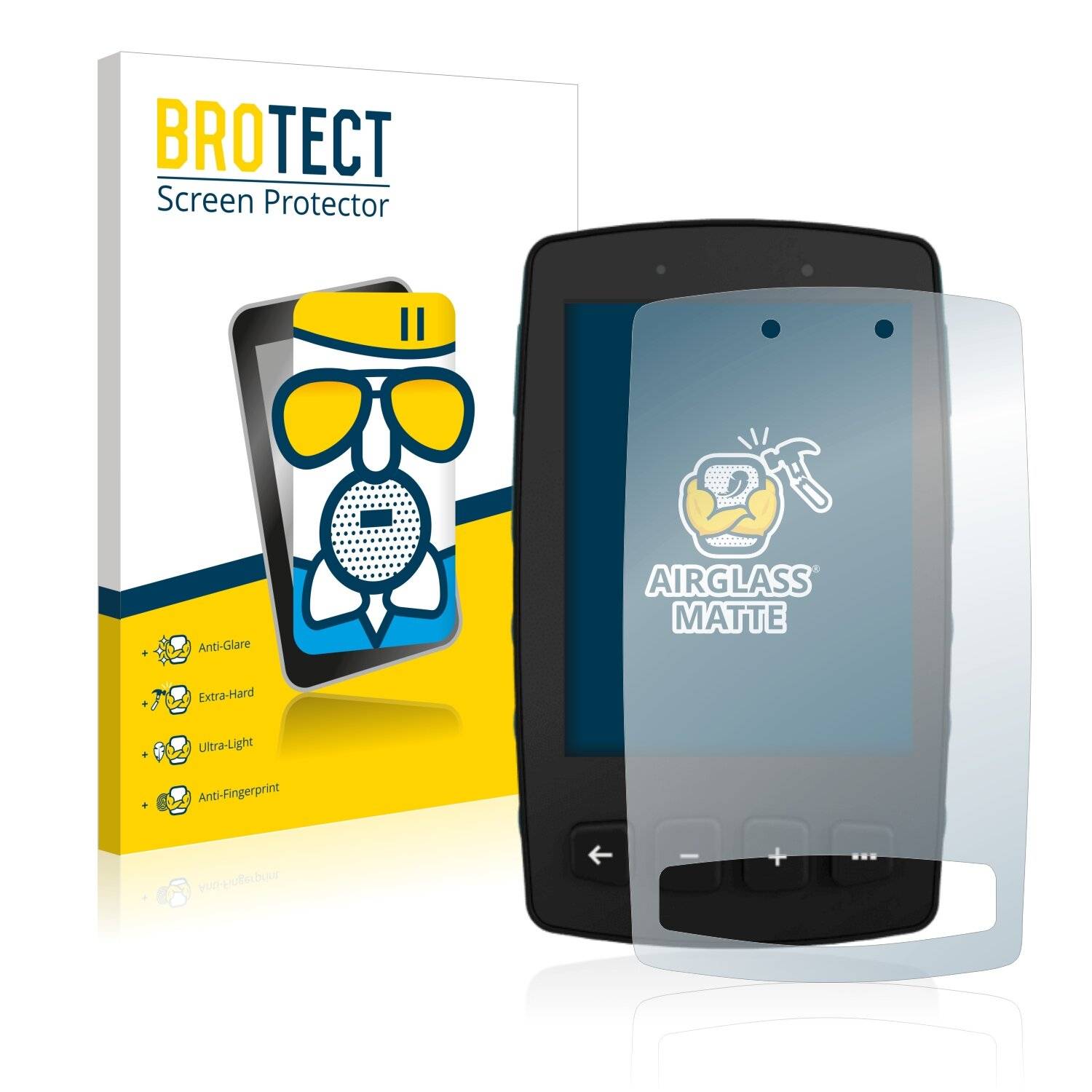 BROTECT AirGlass Matte Schutzglas Folie für TwoNav Trail 2