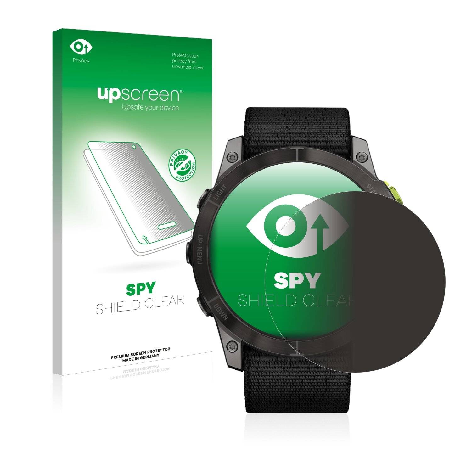 upscreen Spy Shield Clear Premium Blickschutzfolie für Garmin Enduro