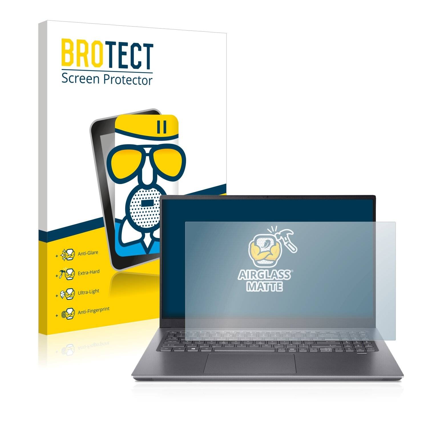 BROTECT AirGlass Matte Schutzglas Folie für Acer Swift X