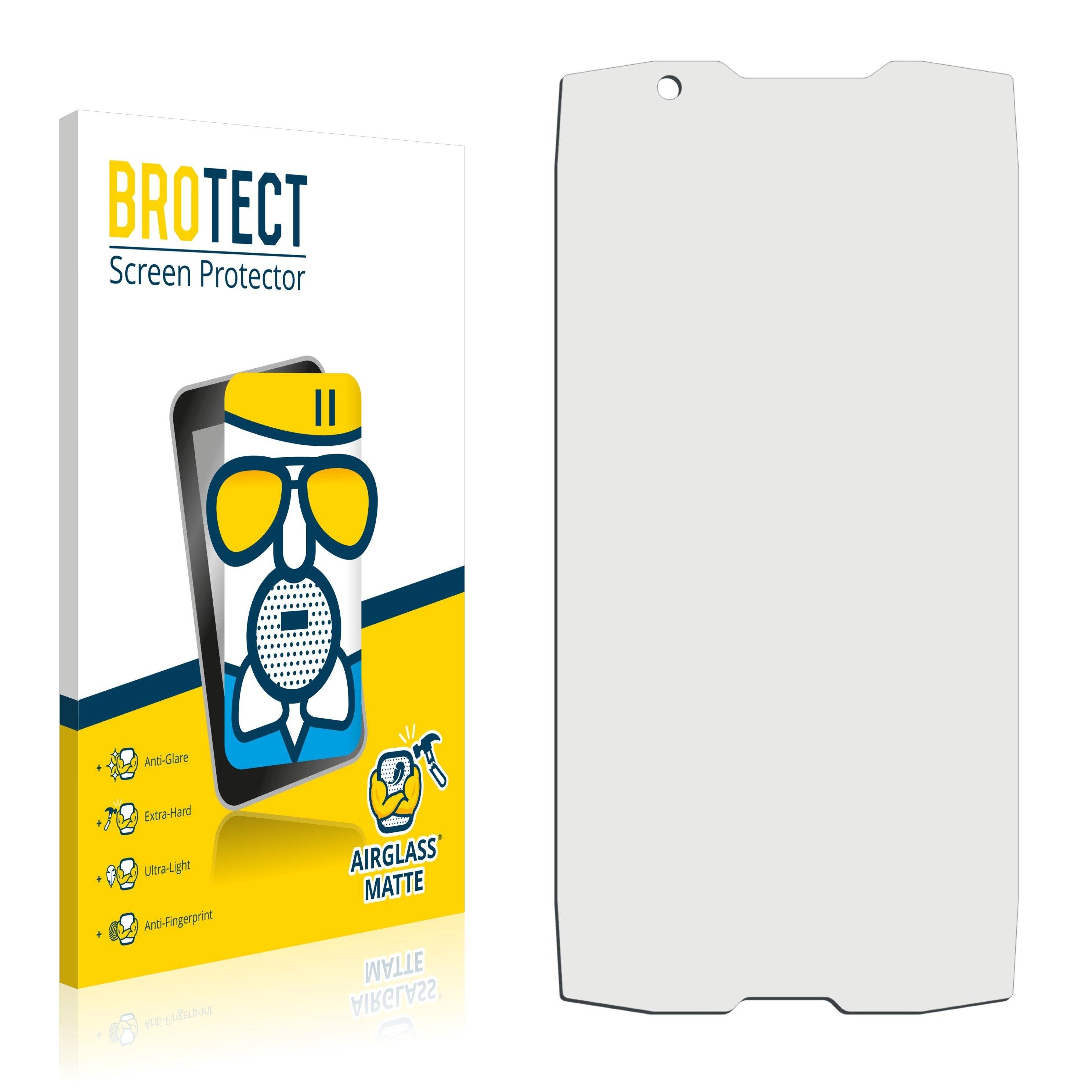 BROTECT AirGlass Flexible Schutz Glas Folie für Crosscall Core-X5 Matt Entspiegelt