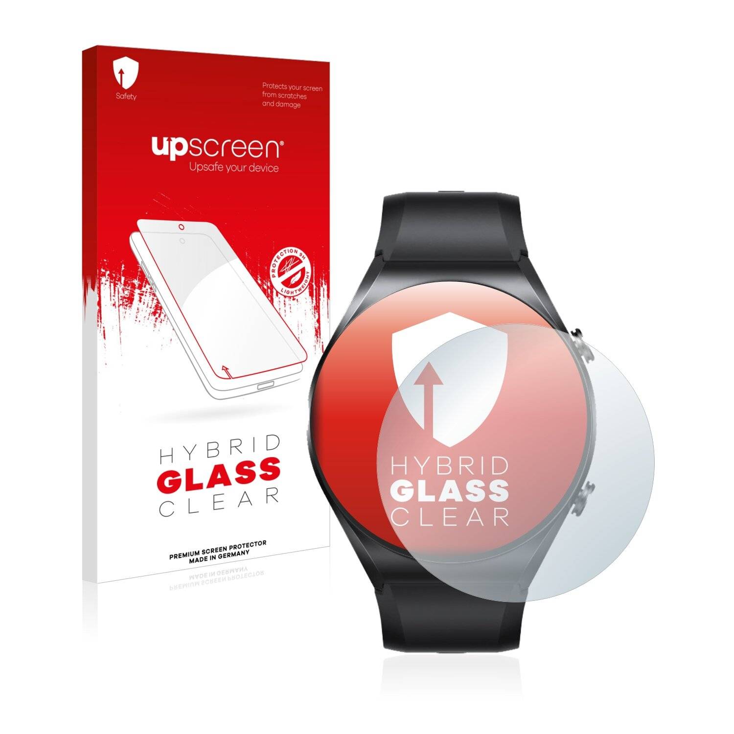 upscreen Hybrid Glass Clear Premium Schutzglas Folie für Xiaomi Watch S1