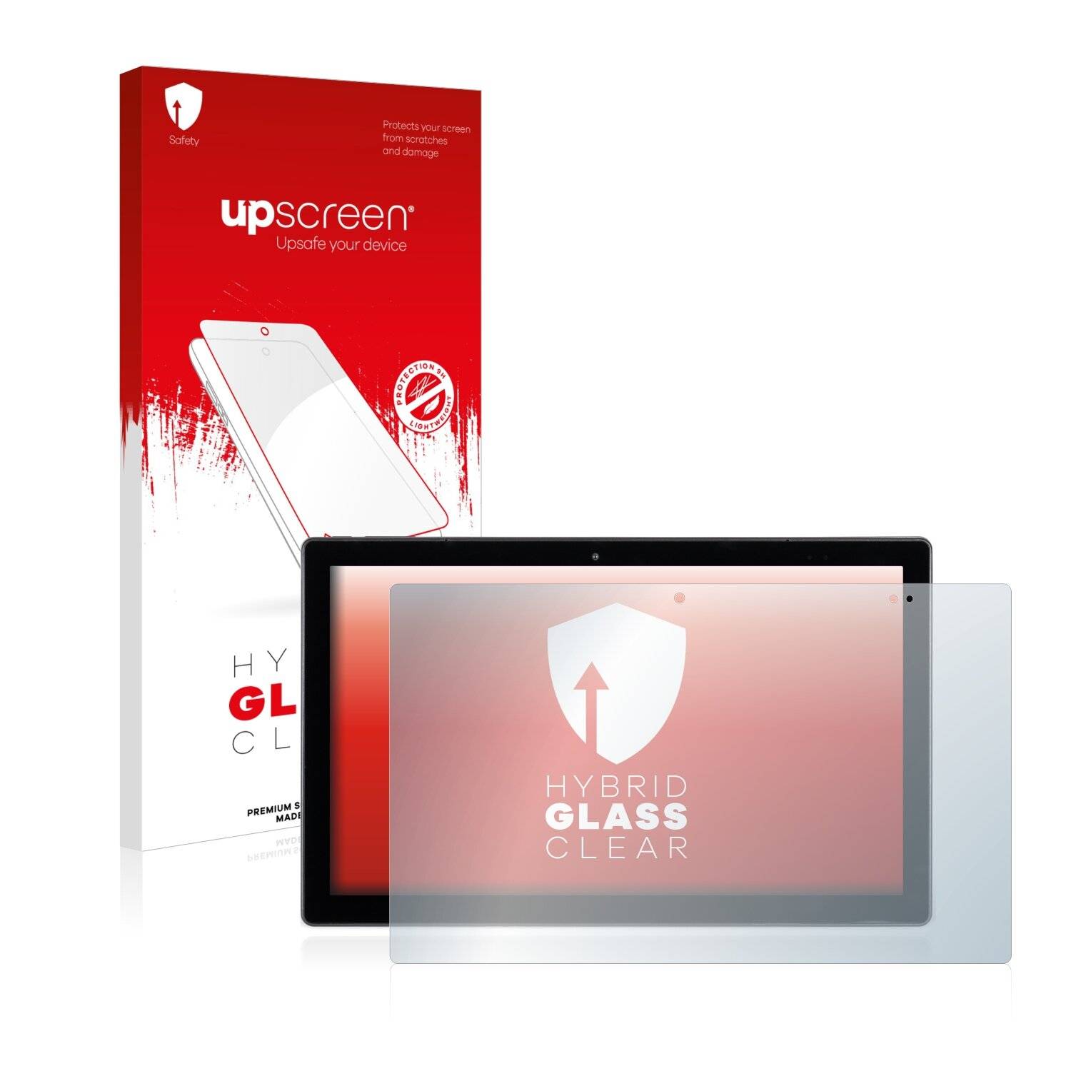 upscreen Hybrid Glass Clear Premium Schutzglas Folie für Wortmann Terra Pad 1162 N4120 W11