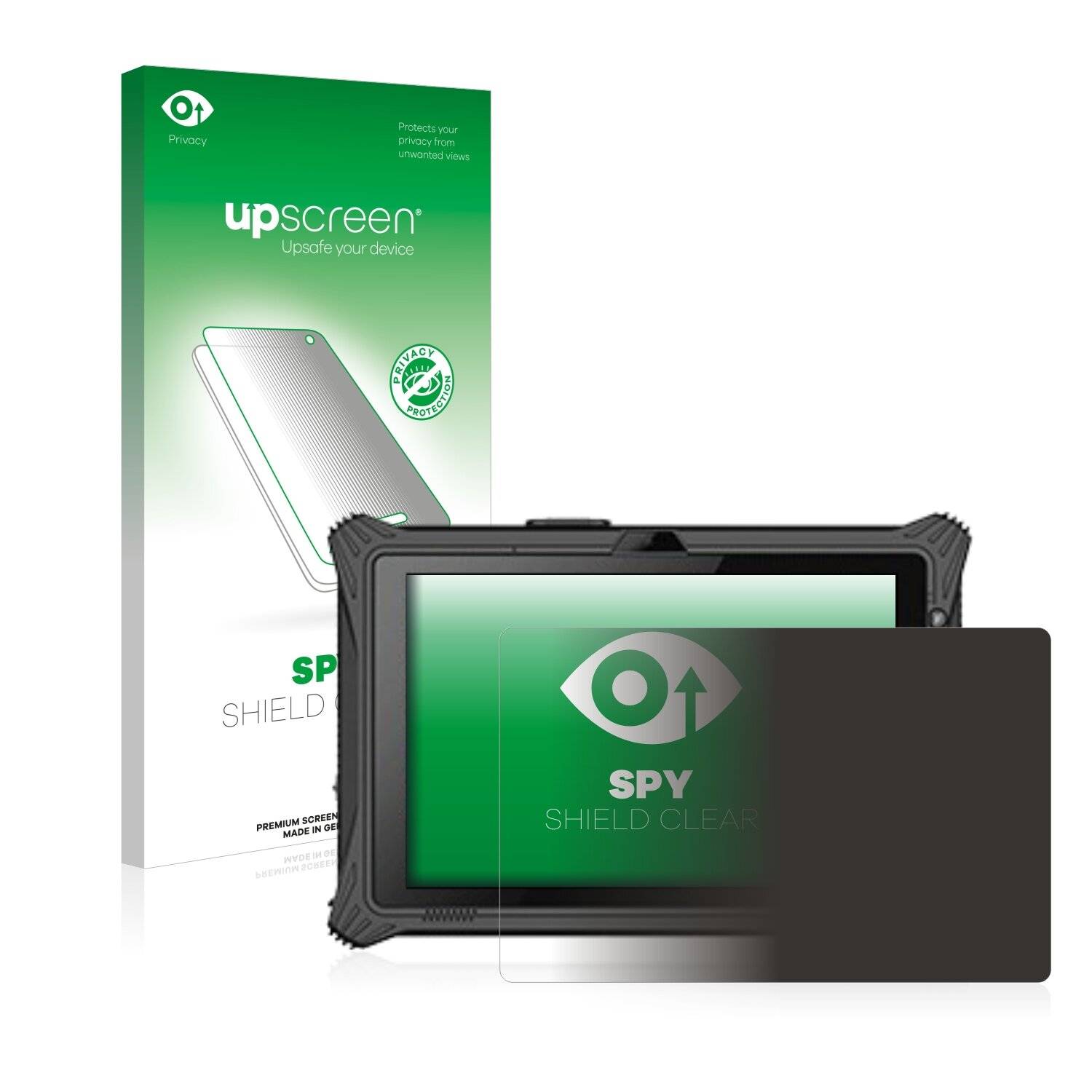 upscreen Spy Shield Clear Premium Blickschutzfolie für Hematec SolidTab Pro 8250