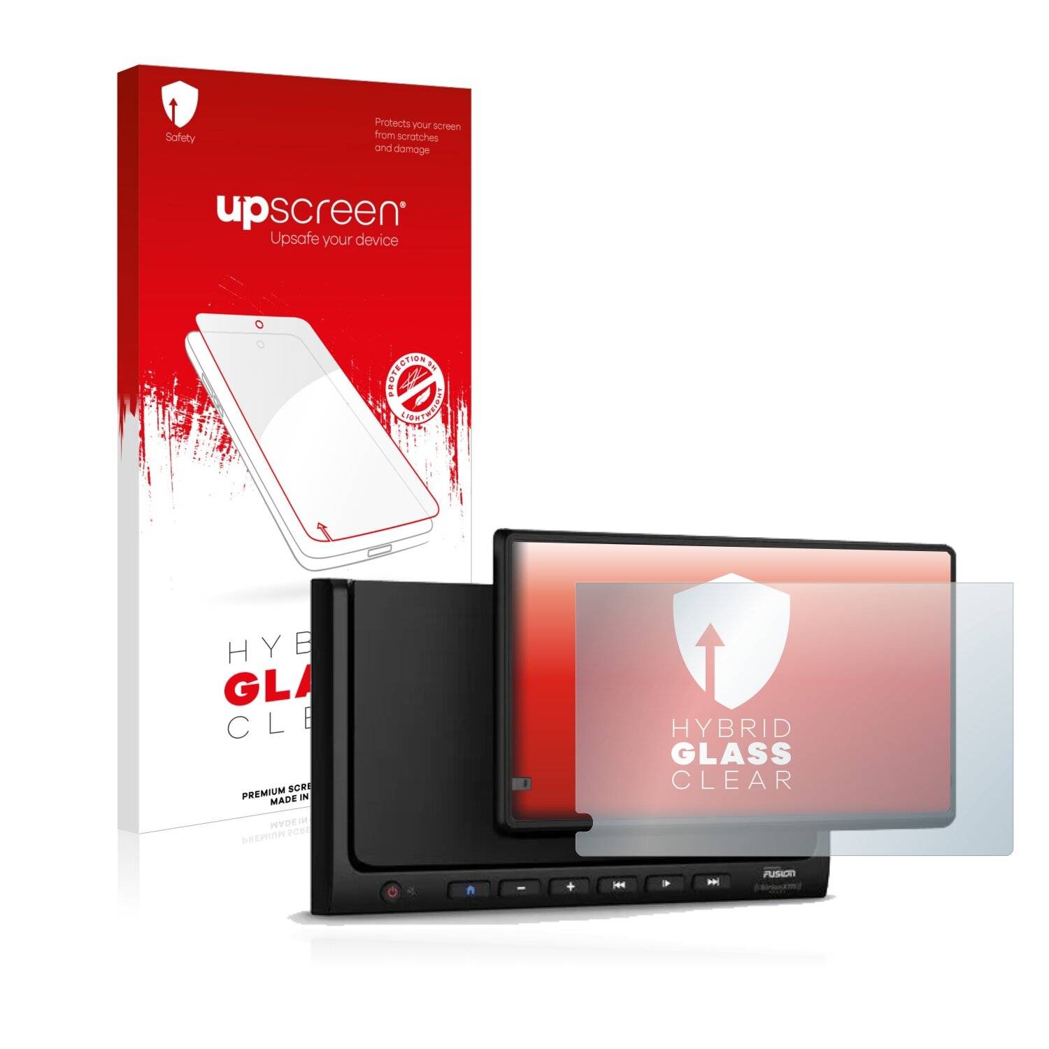 upscreen Hybrid Glass Clear Premium Schutzglas Folie für Garmin