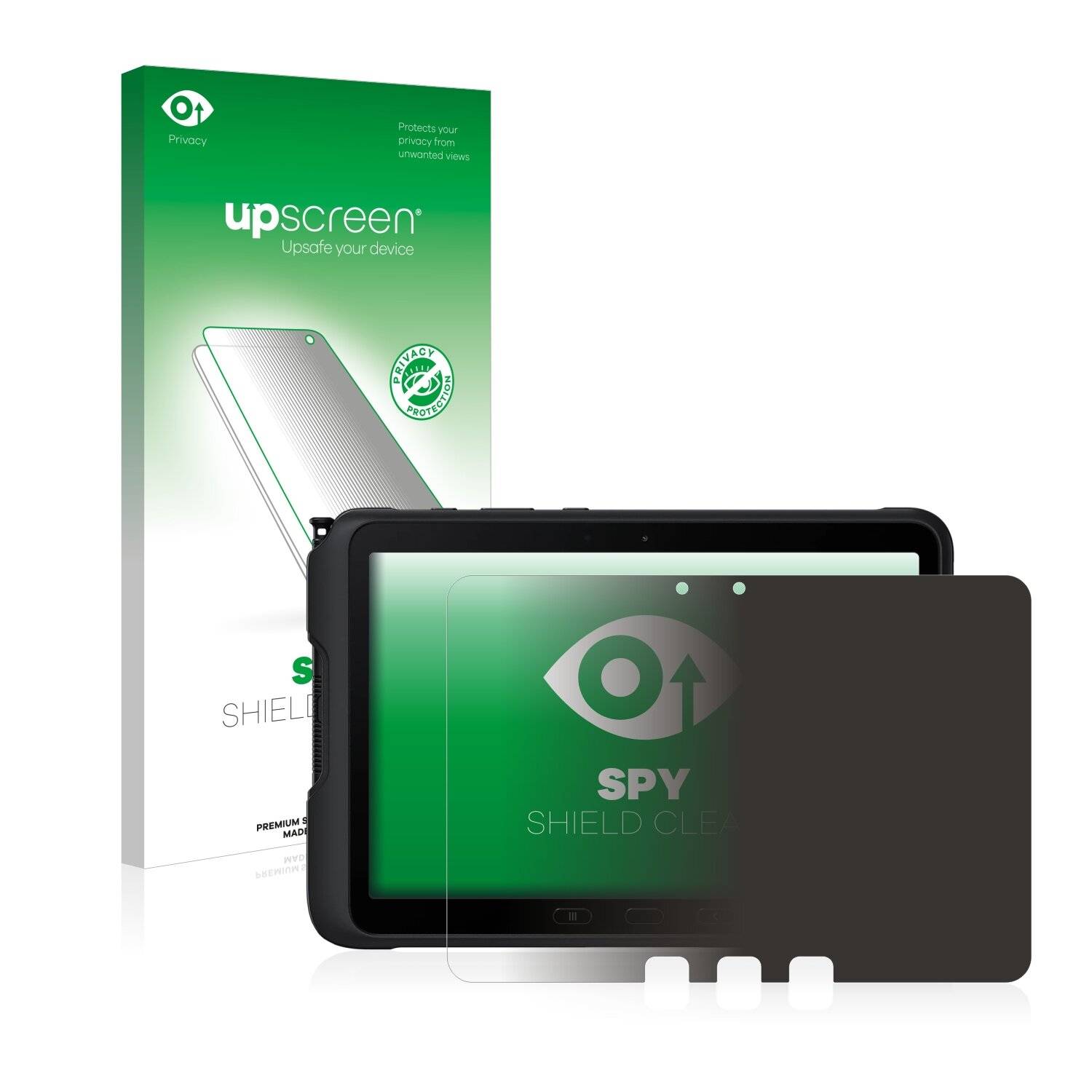 upscreen Blickschutzfolie für Samsung Galaxy Tab Active 4 Pro (im Querformat) Anti-Spy Privacy Blaulichtschutz