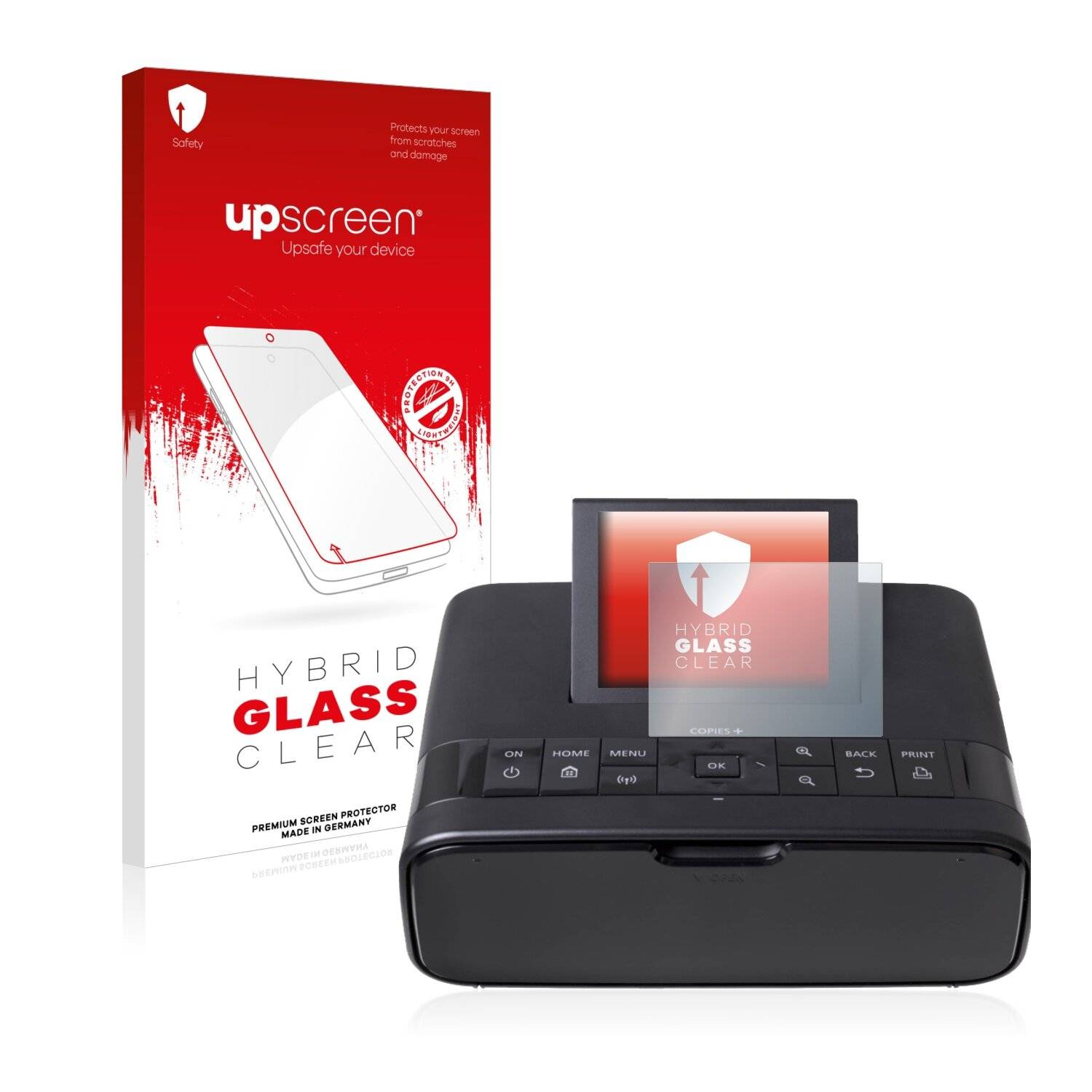 upscreen Hybrid Glass Clear Premium Schutzglas Folie für Canon Selphy