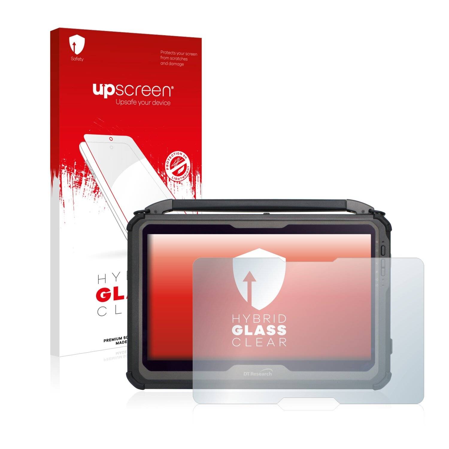 upscreen Hybrid Glass Clear Premium Schutzglas Folie für DT Research