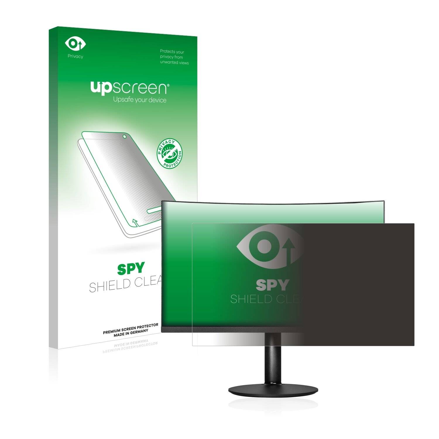 upscreen Spy Shield Clear Premium Blickschutzfolie für MSI MD271CP Curved