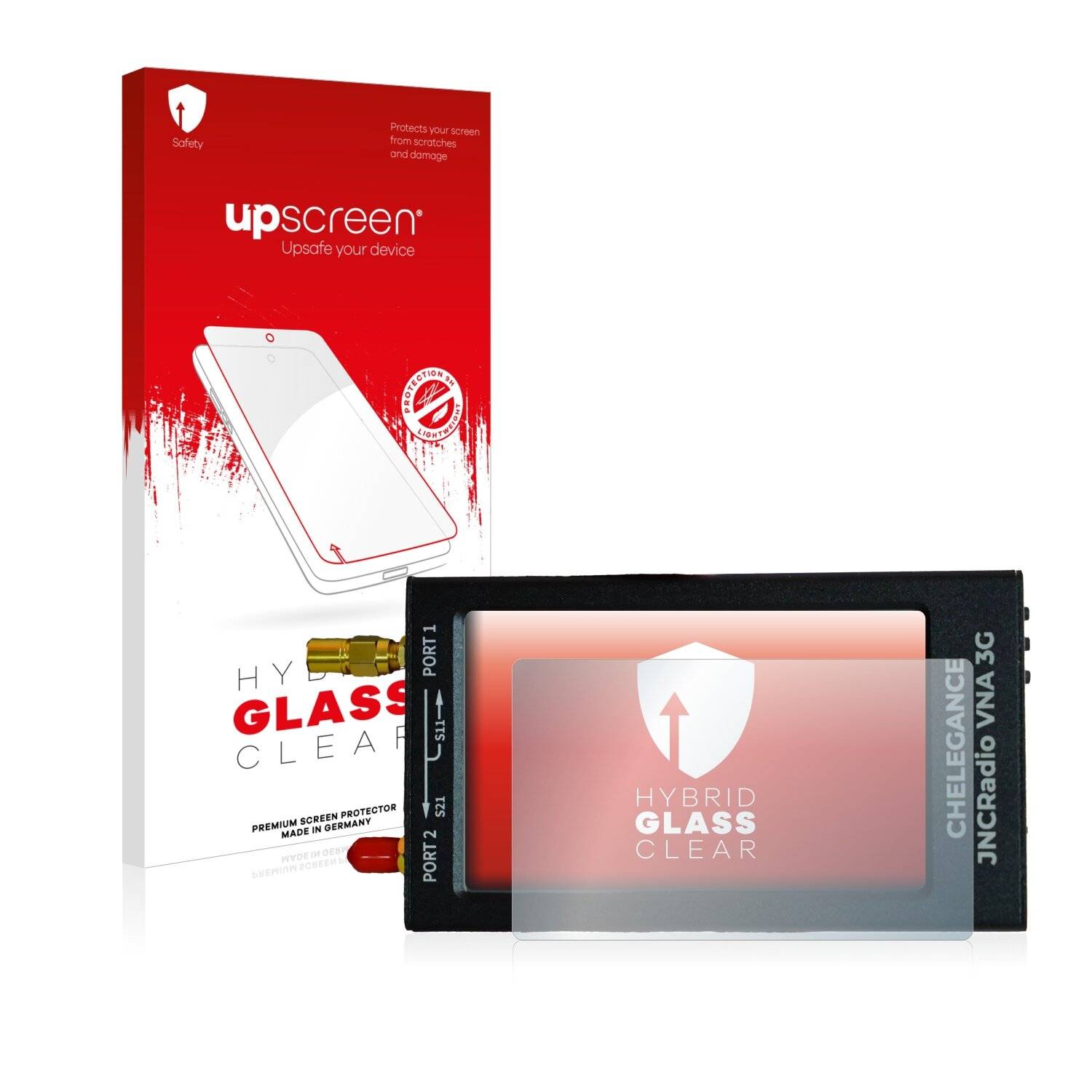 upscreen Hybrid Glass Clear Premium Schutzglas Folie für NanoVNA