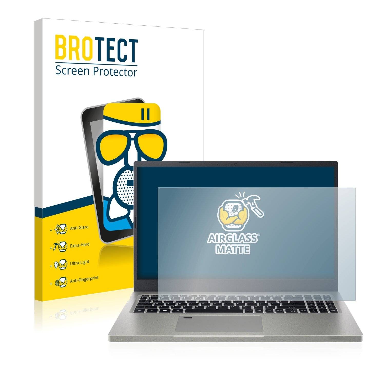 BROTECT AirGlass Matte Schutzglas Folie für Acer Aspire Vero