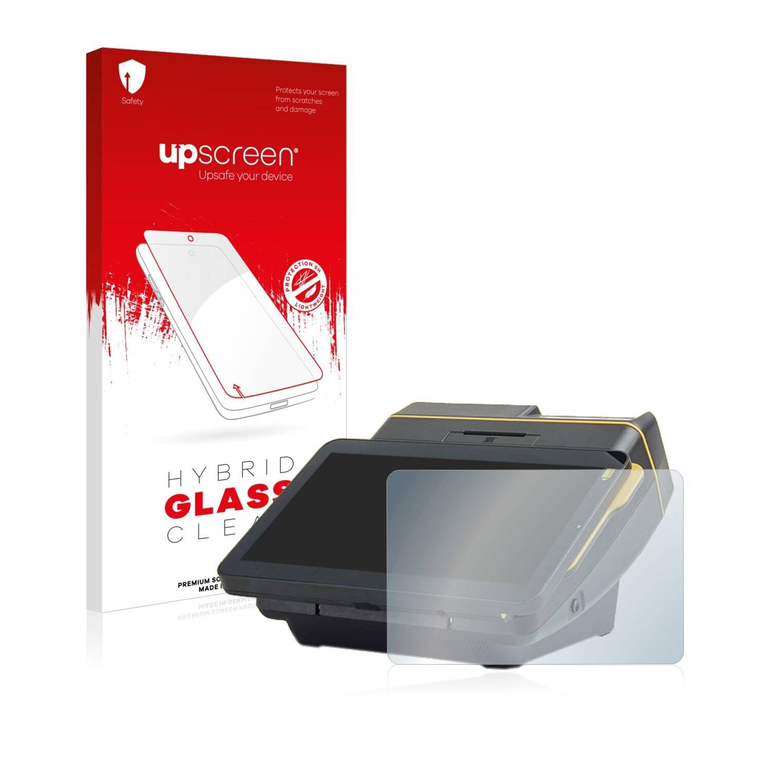 upscreen Hybrid Glass Clear Premium Schutzglas Folie für PayPoint