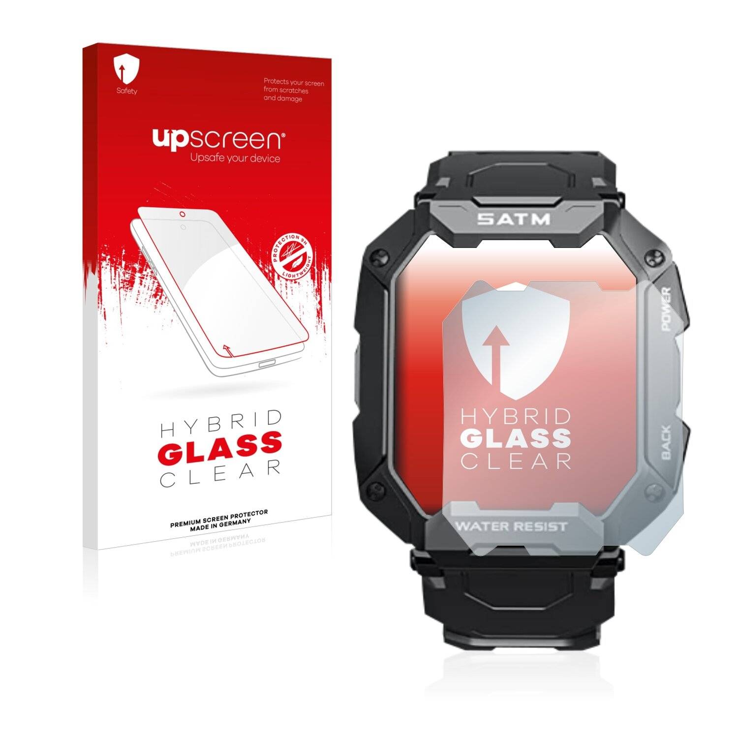 upscreen Hybrid Glass Clear Premium Schutzglas Folie für Bengux