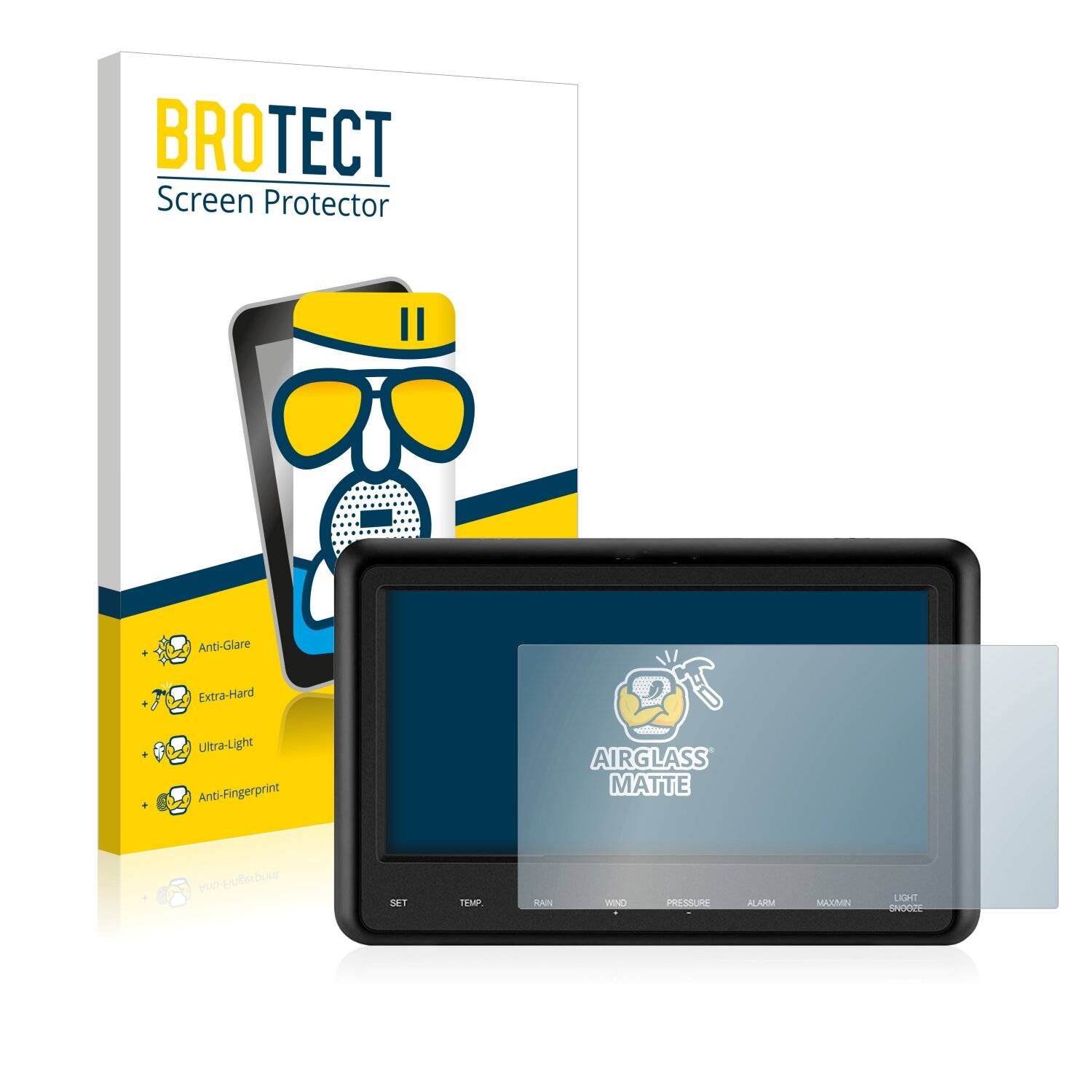 BROTECT AirGlass Matte Schutzglas Folie für Sainlogic Professional WiFi Weather Station