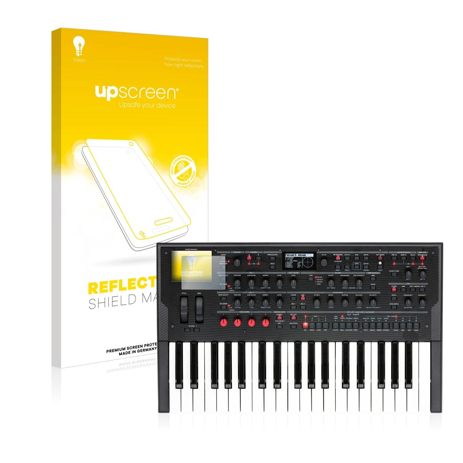 upscreen Reflection Shield Matte Premium Displayschutzfolie für Korg modwave wavetable