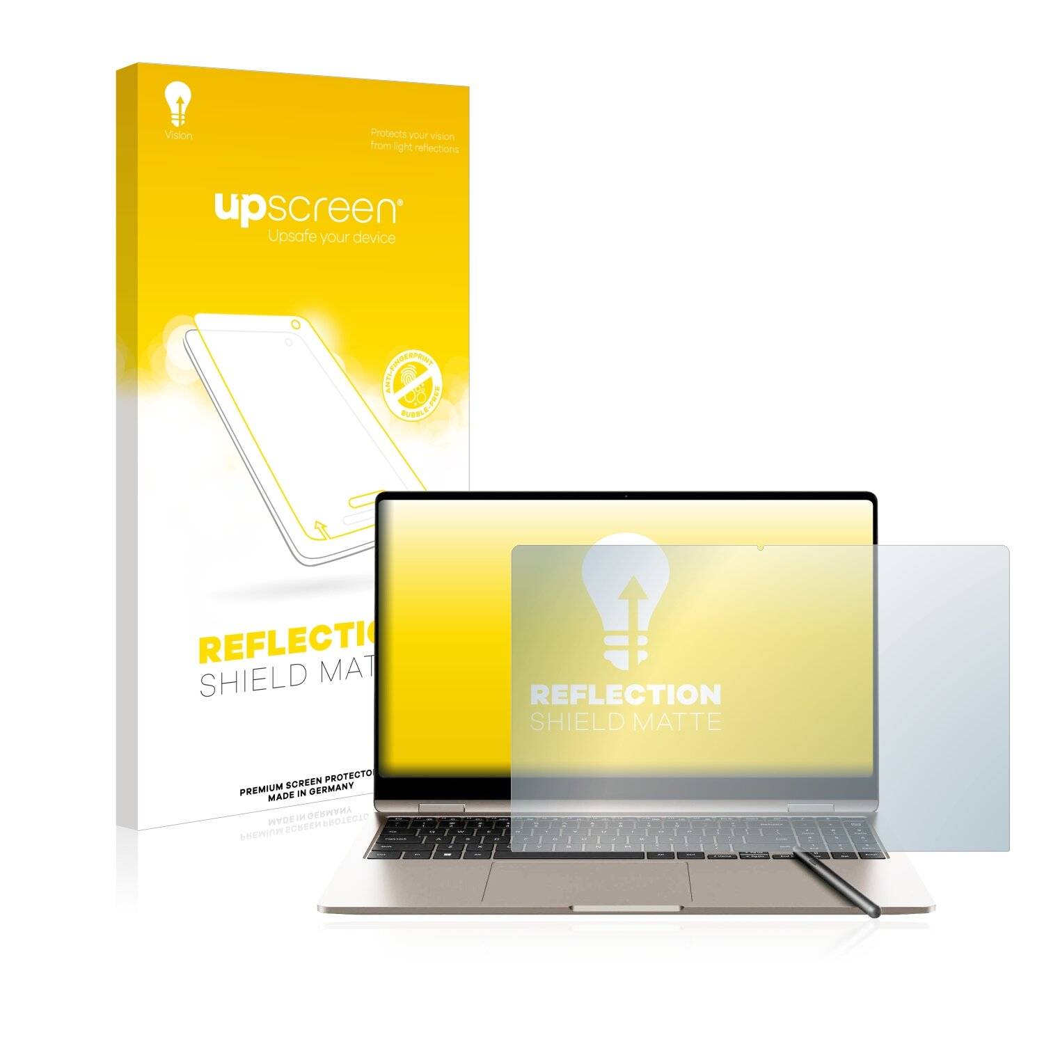 upscreen Schutzfolie für Samsung Galaxy Book3 360 15.6" Folie Matt Entspiegelt Anti-Reflex