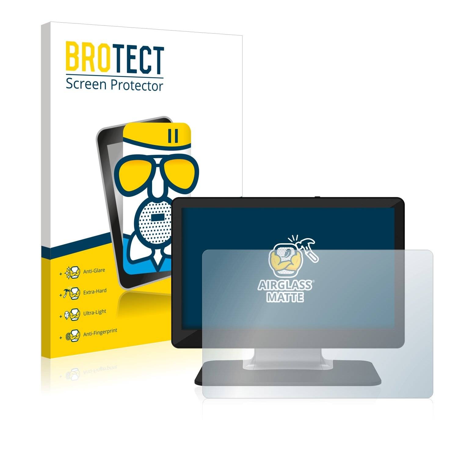 BROTECT AirGlass Matte Schutzglas Folie für Elo TouchSystems Elo POS