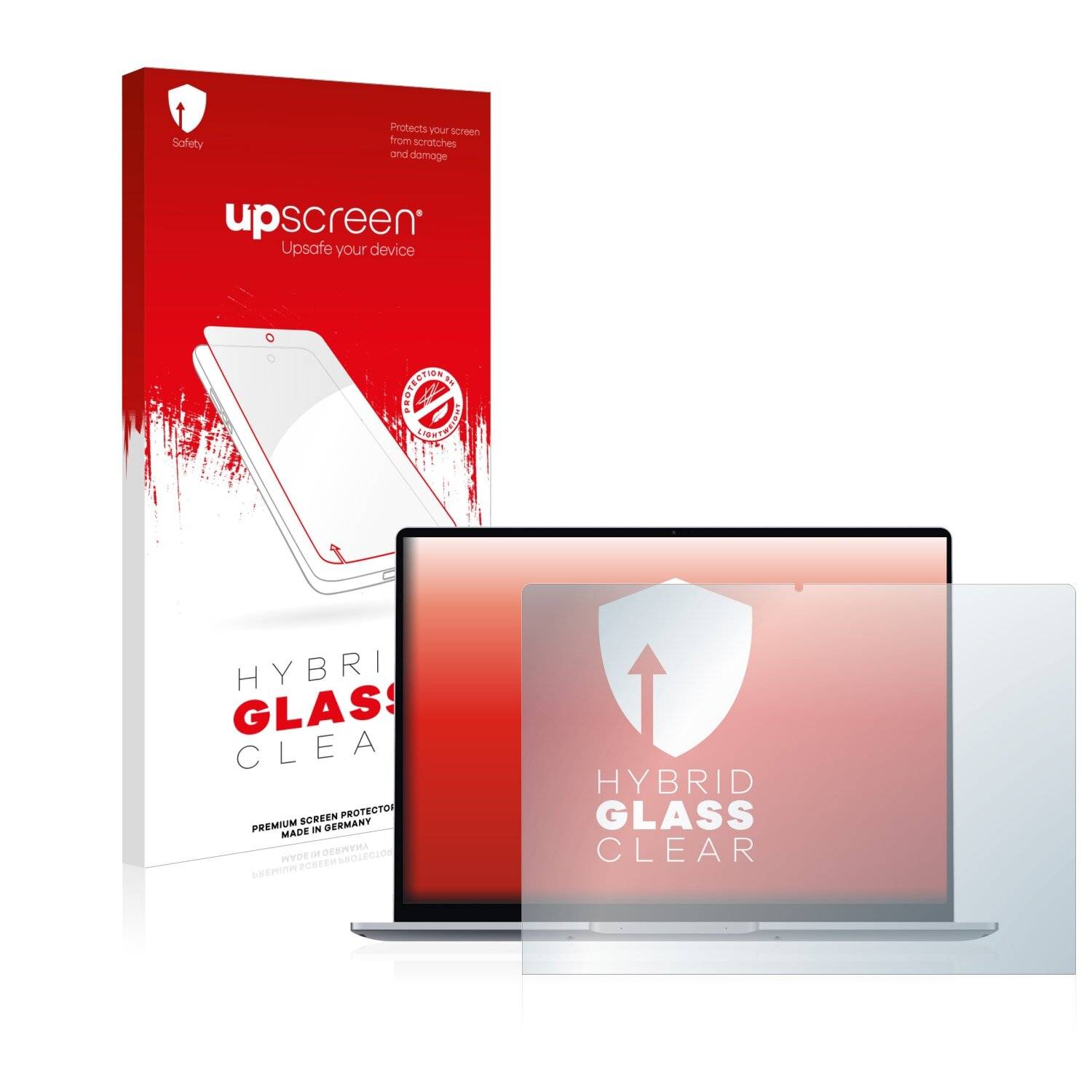 upscreen Hybrid Glass Clear Premium Schutzglas Folie für Honor MagicBook 14