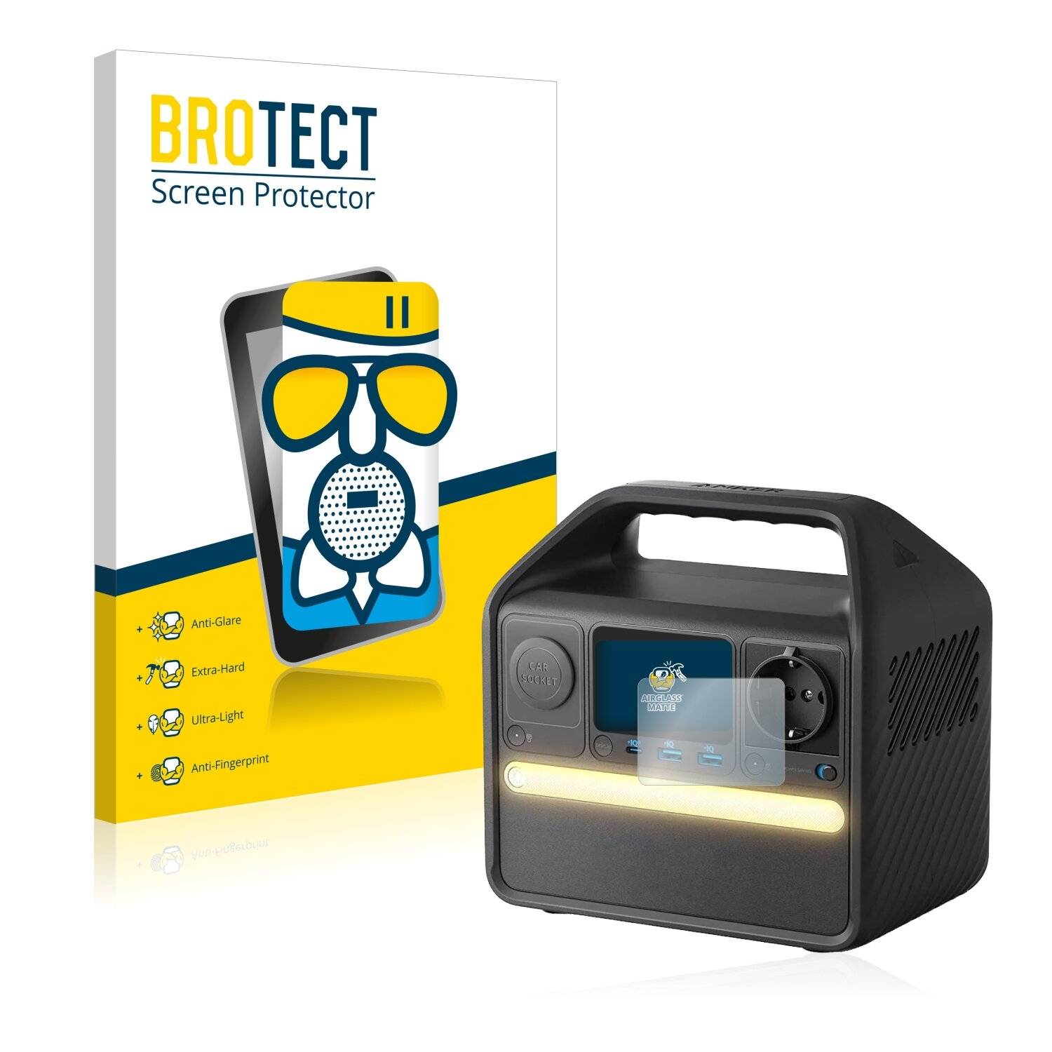 BROTECT AirGlass Matte Schutzglas Folie für Anker