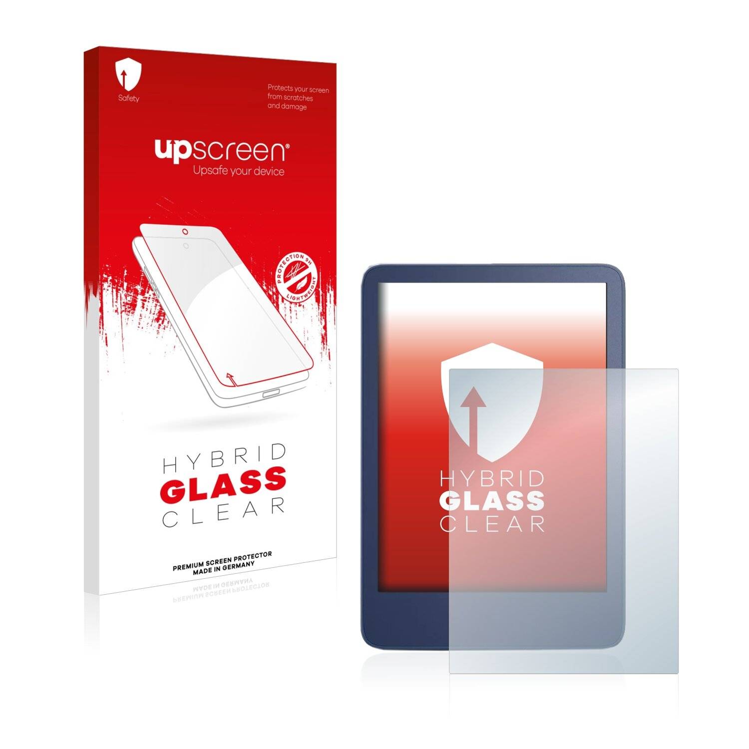 upscreen Hybrid Glass Clear Premium Schutzglas Folie für Amazon Kindle Reader