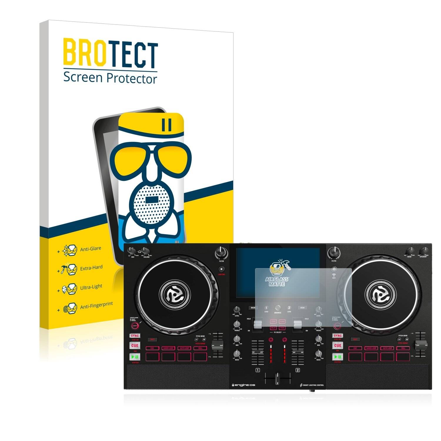 BROTECT AirGlass Matte Schutzglas Folie für Numark Mixstream
