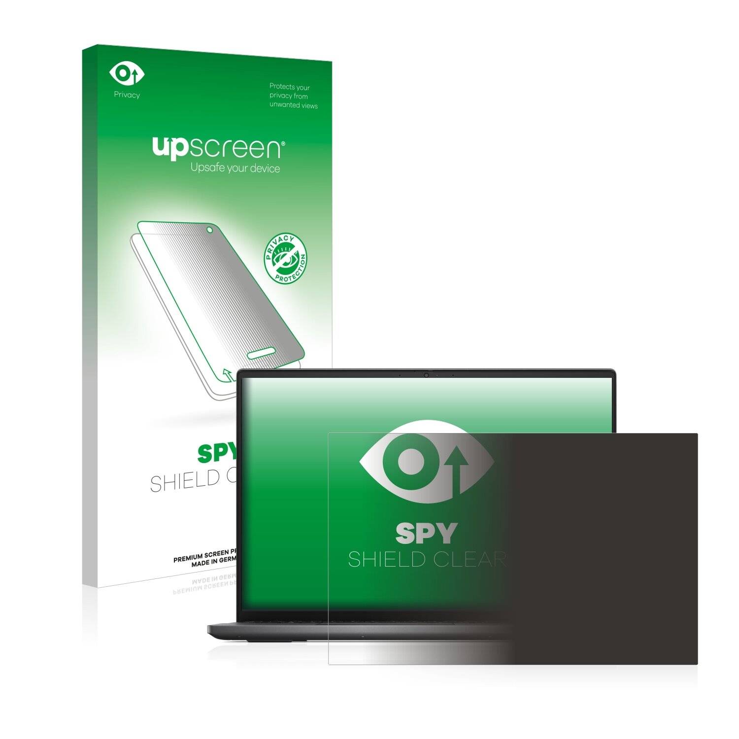 upscreen Spy Shield Clear Premium Blickschutzfolie für Dell Vostro