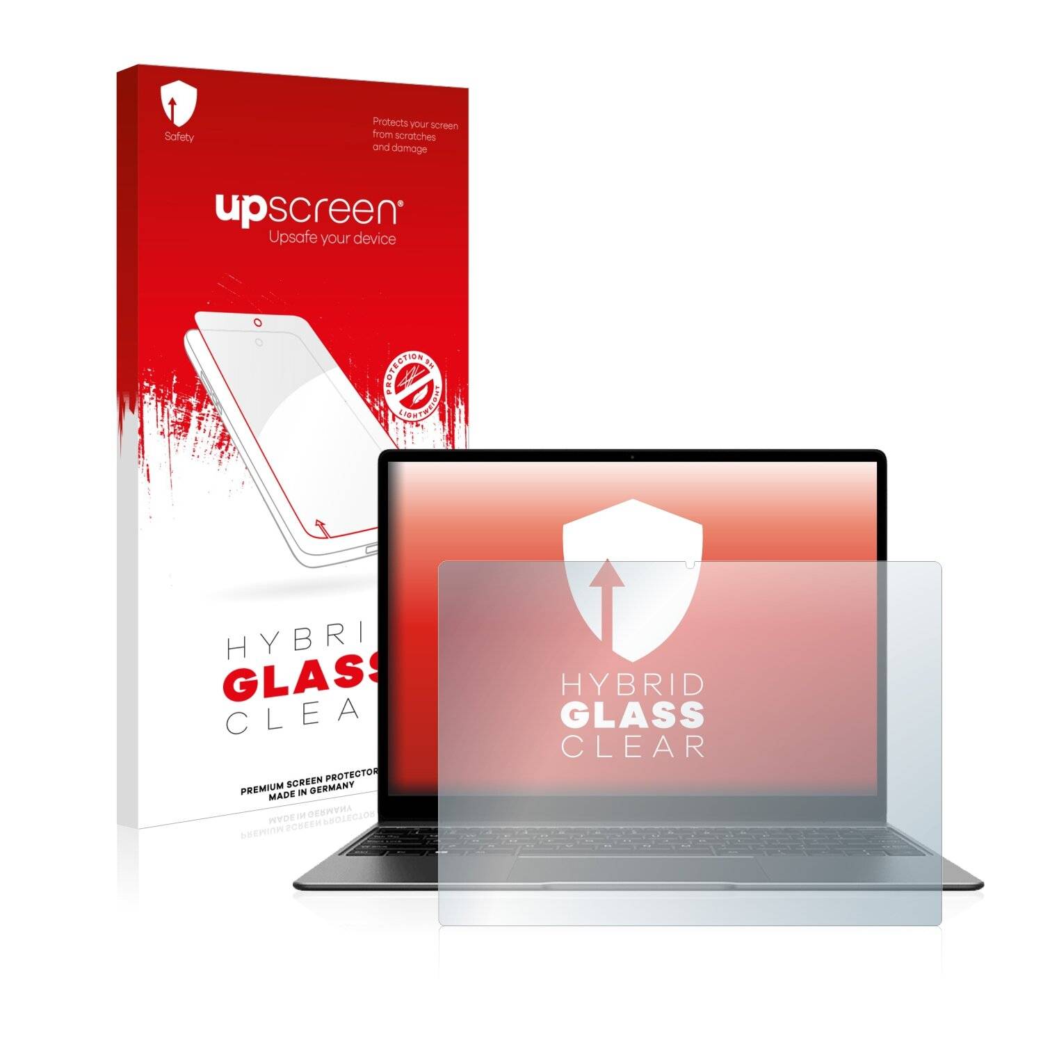 upscreen Hybrid Glass Clear Premium Schutzglas Folie für Chuwi GemiBook
