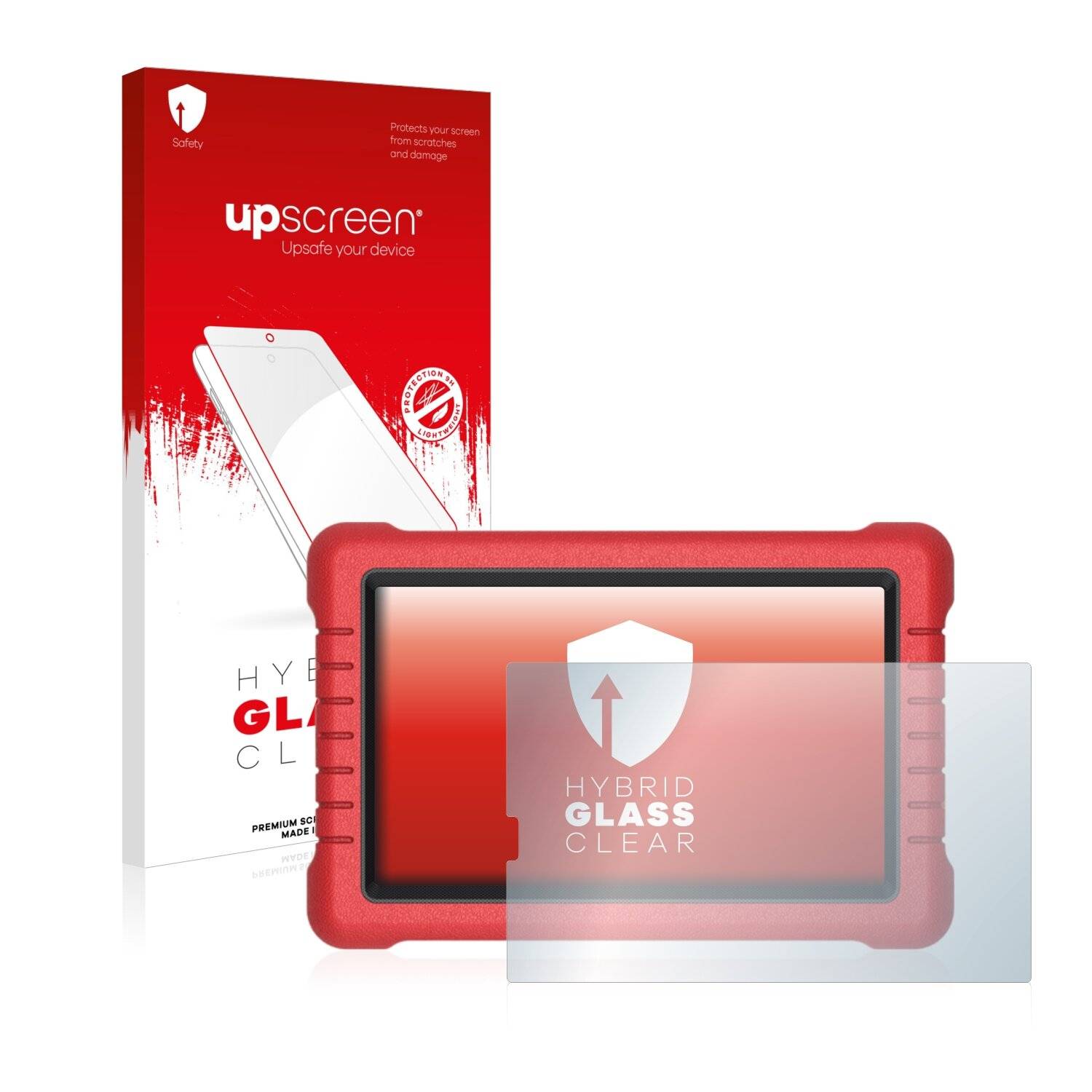 upscreen Hybrid Glass Clear Premium Schutzglas Folie für Launch X-431 Euro
