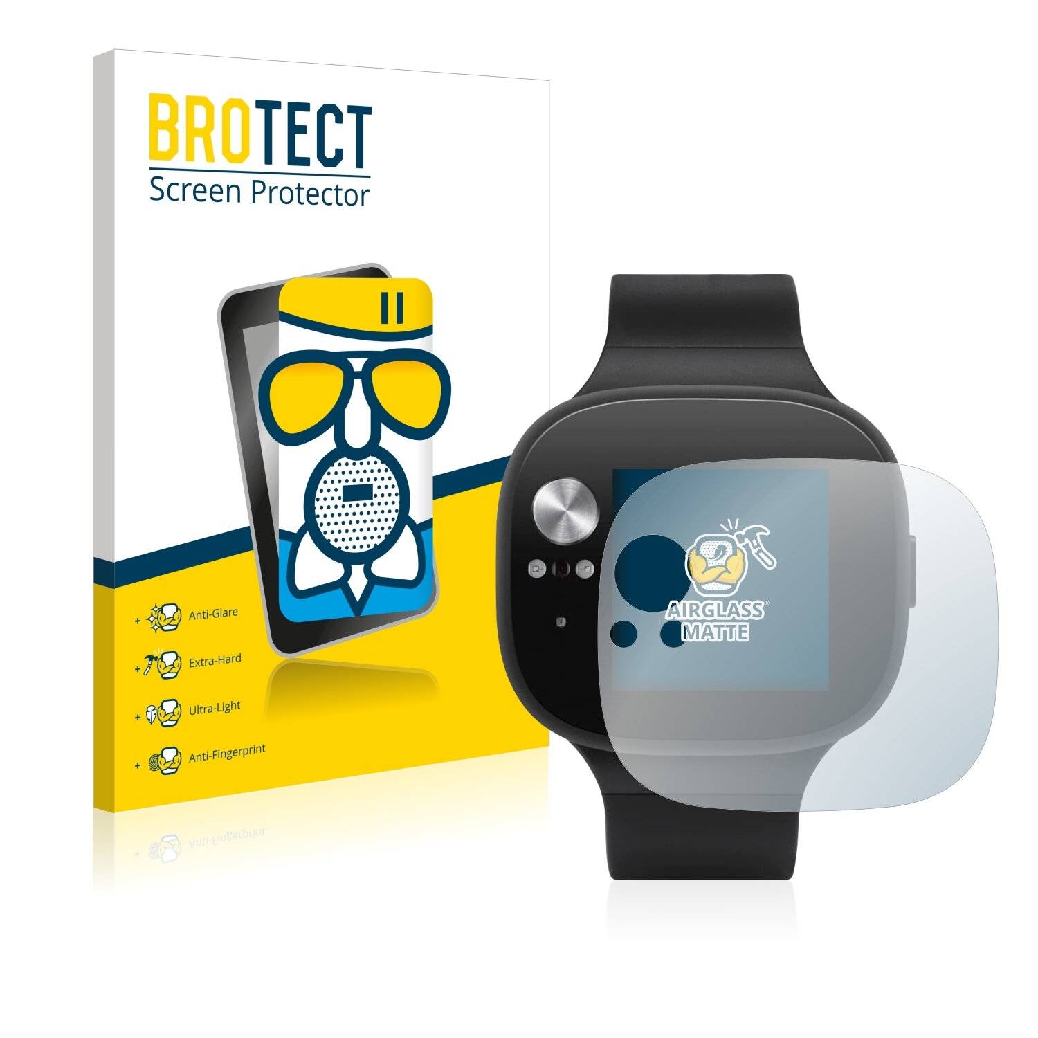 BROTECT AirGlass Matte Schutzglas Folie für Asus Vivowatch