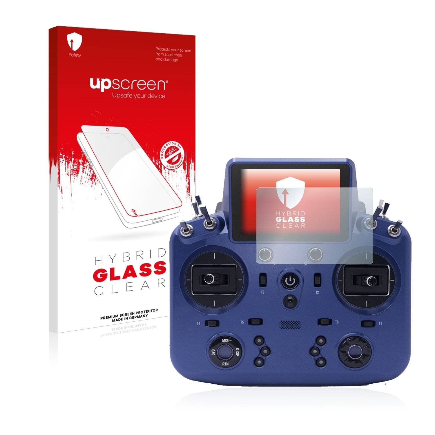 upscreen Flexible Schutz Glas Folie für FrSky Tandem X18 Schutzglas 9H Hybridglas Klar