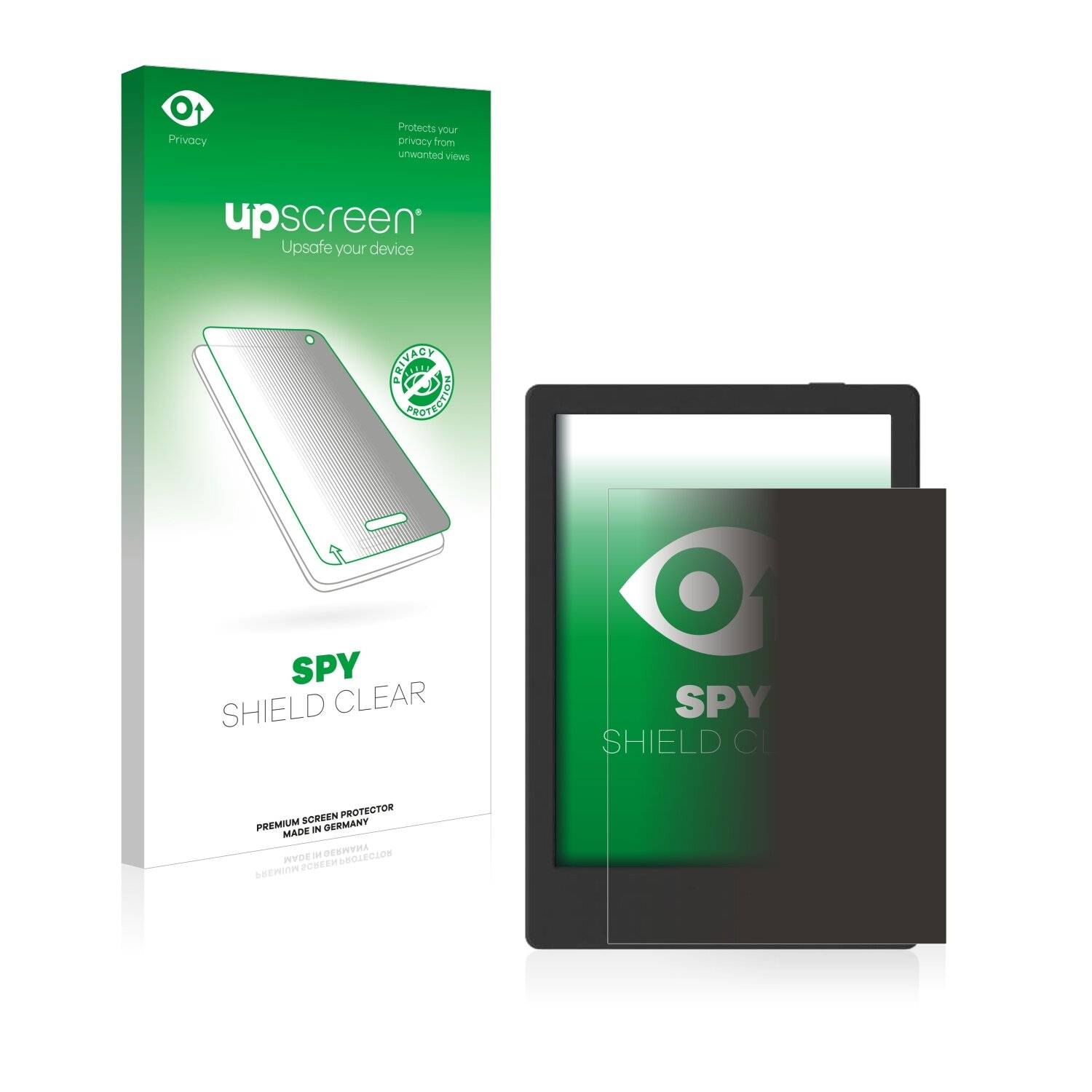 upscreen Spy Shield Clear Premium Blickschutzfolie für Onyx Boox Poke 4
