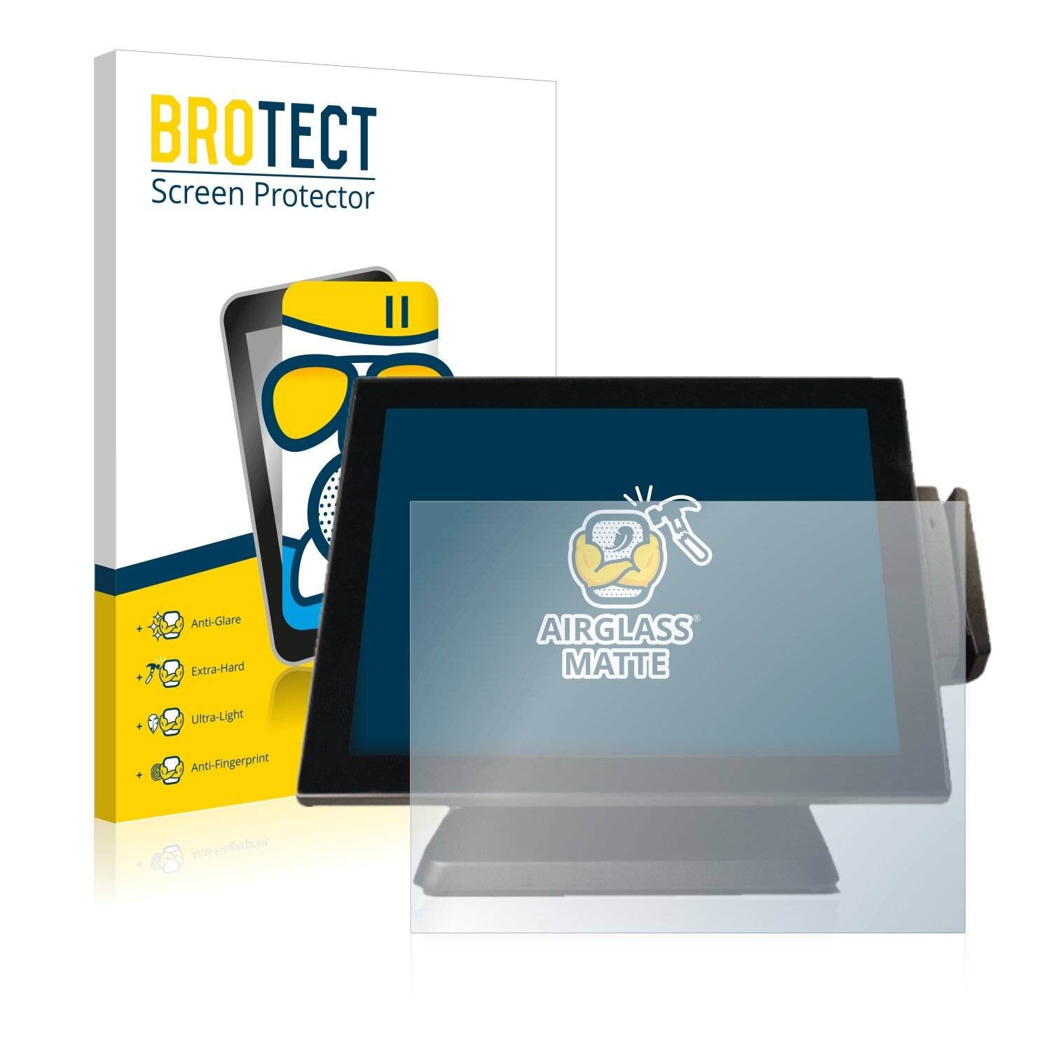 BROTECT AirGlass Matte Schutzglas Folie für NCR
