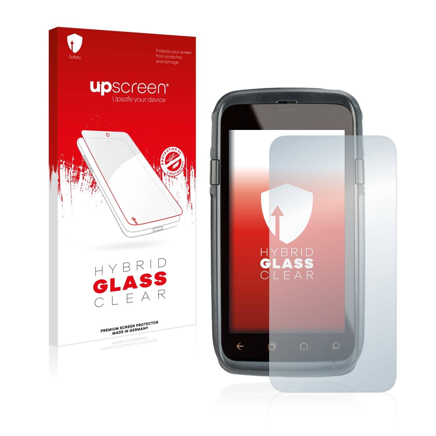 upscreen Hybrid Glass Clear Premium Schutzglas Folie für Honeywell Dolphin