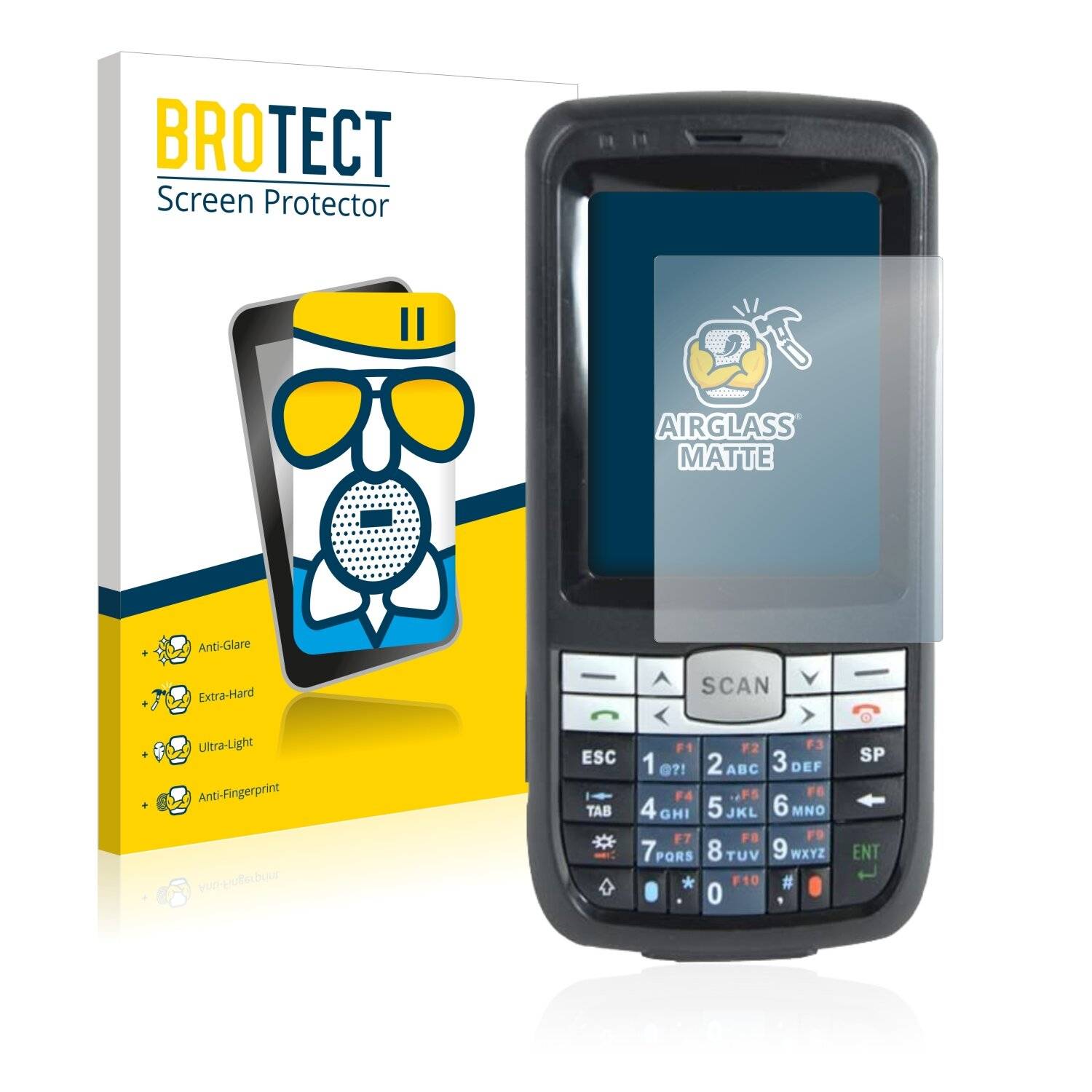 BROTECT AirGlass Matte Schutzglas Folie für Honeywell Dolphin