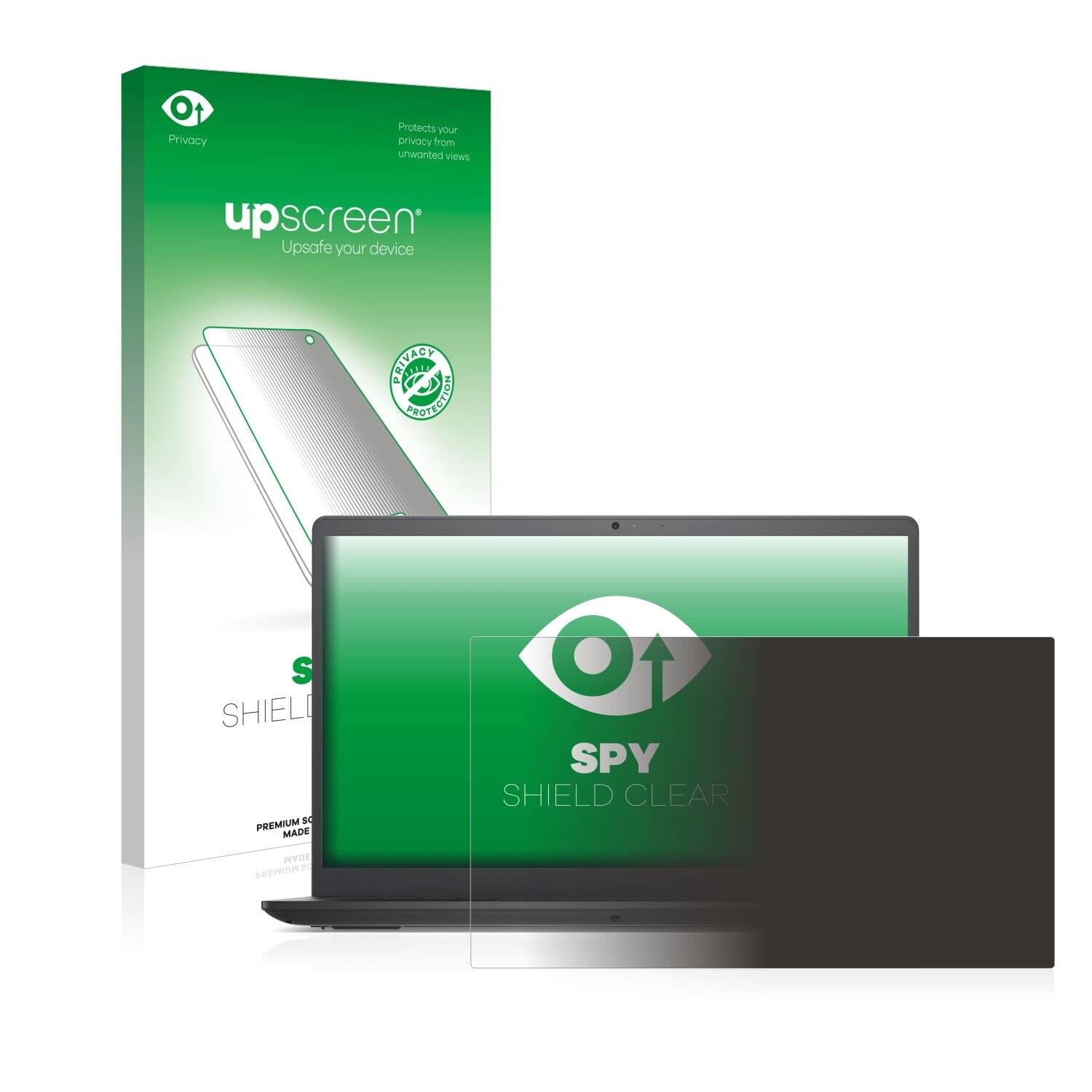 upscreen Spy Shield Clear Premium Blickschutzfolie für Dell Vostro