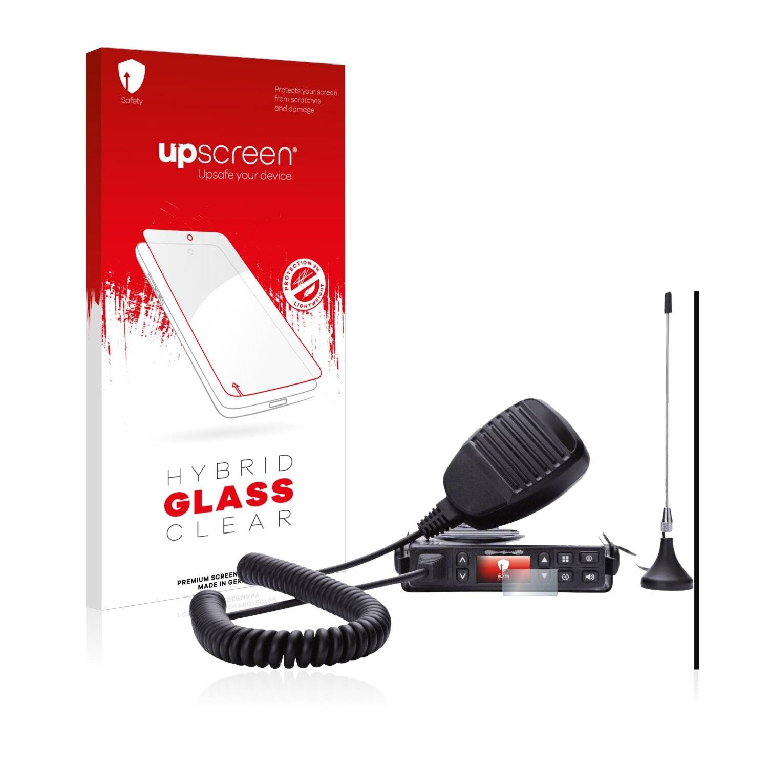 upscreen Hybrid Glass Clear Premium Schutzglas Folie für Midland