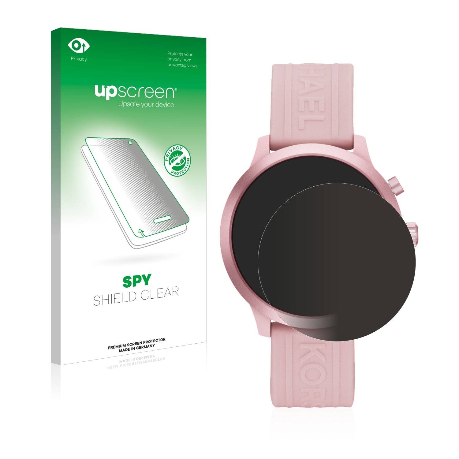 upscreen Spy Shield Clear Premium Blickschutzfolie für Michael Kors Access MKGO Gen