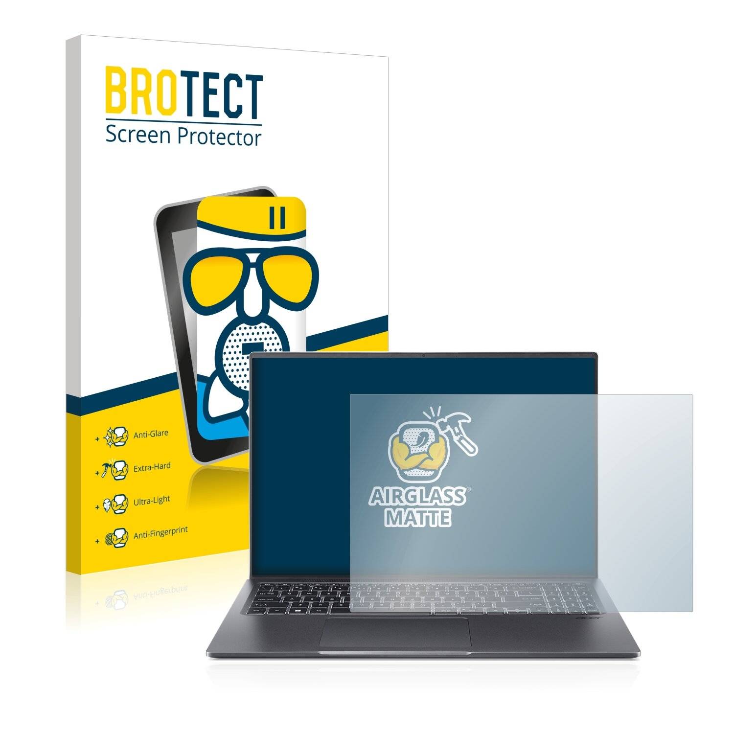 BROTECT AirGlass Matte Schutzglas Folie für Acer Swift X