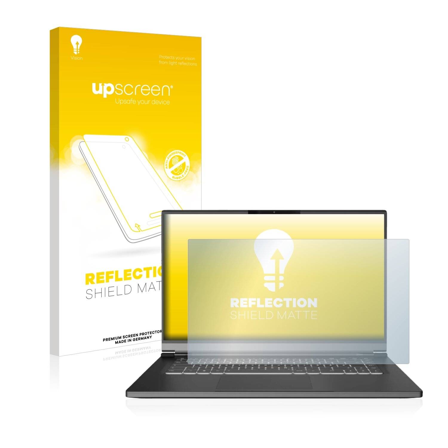 upscreen Reflection Shield Matte Premium Displayschutzfolie für Schenker Via 15 Pro