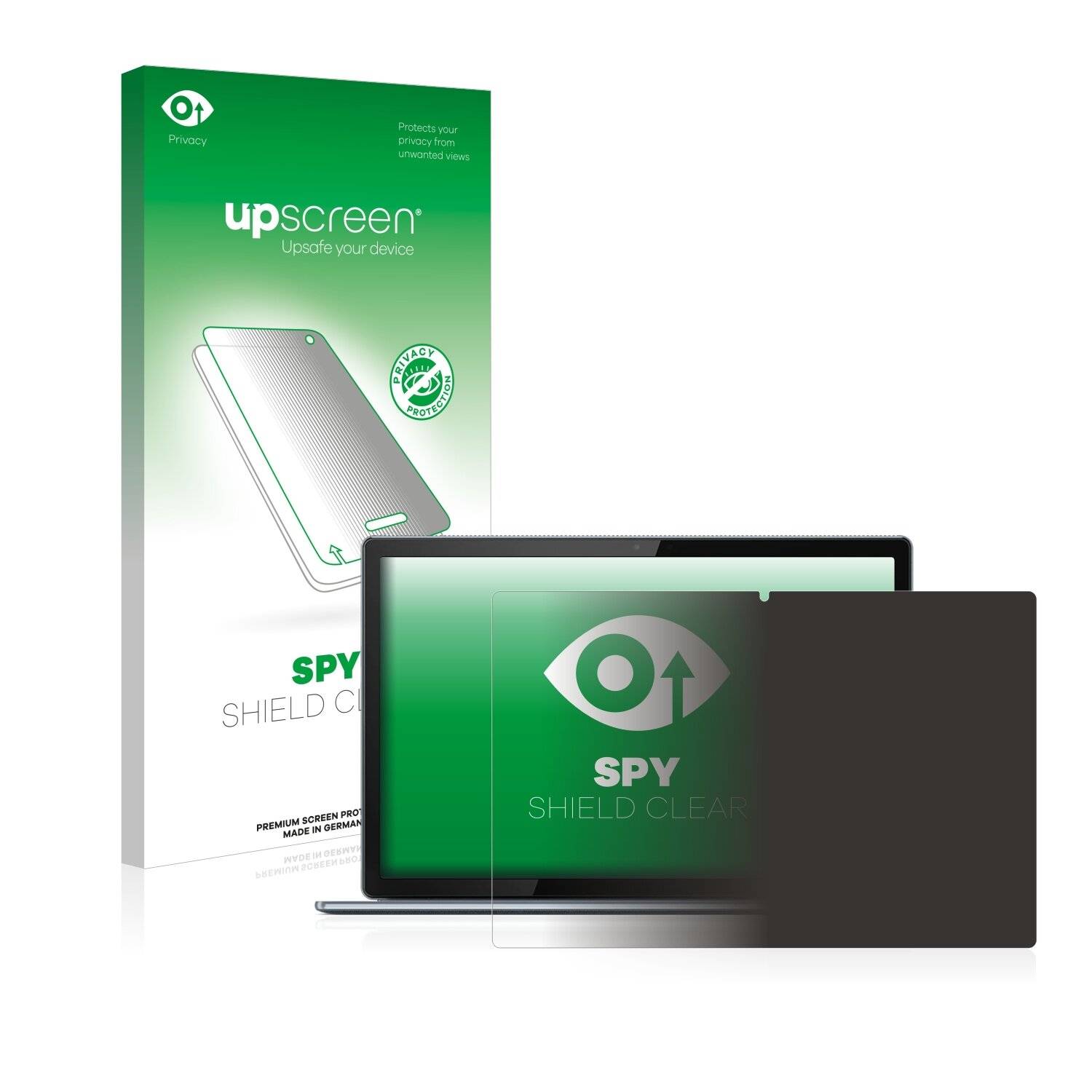 upscreen Spy Shield Clear Premium Blickschutzfolie für Lenovo IdeaPad Duet 5i (12,