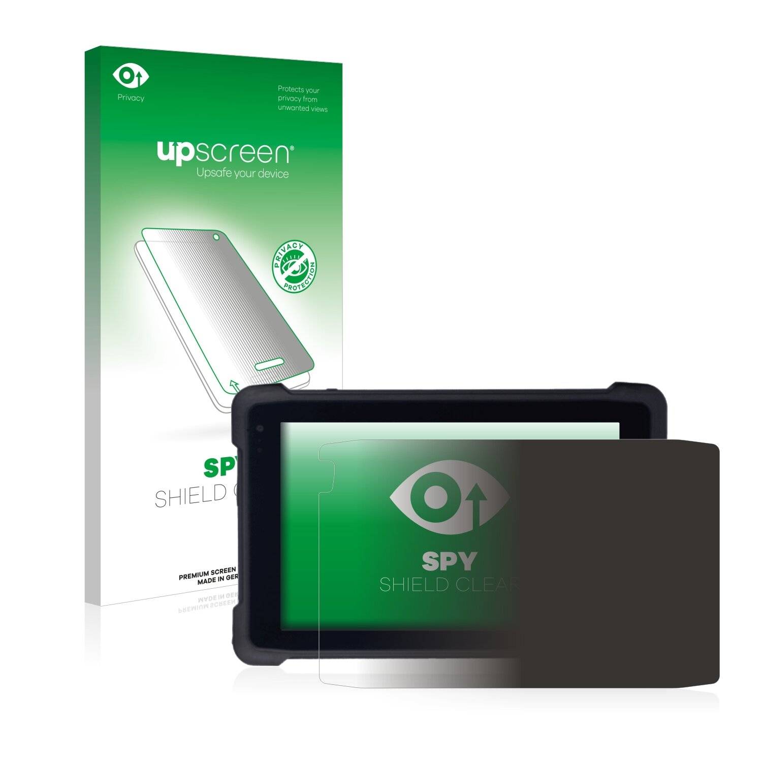 upscreen Spy Shield Clear Premium Blickschutzfolie für BCX ELITE RANGE LCW8 TOUGH