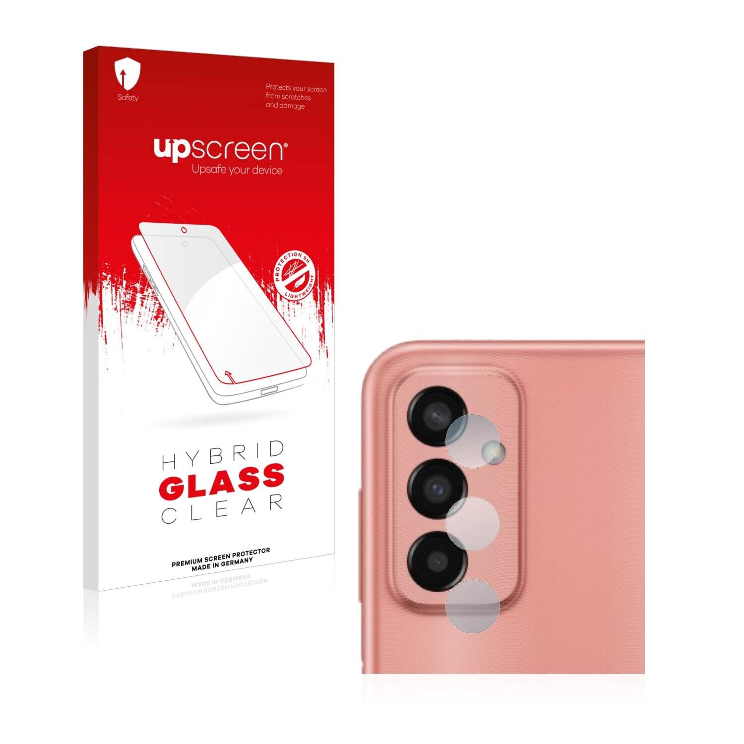 upscreen Flexible Schutz Glas Folie für Samsung Galaxy M13 (NUR Kameraschutz) Schutzglas 9H Hybridglas Klar