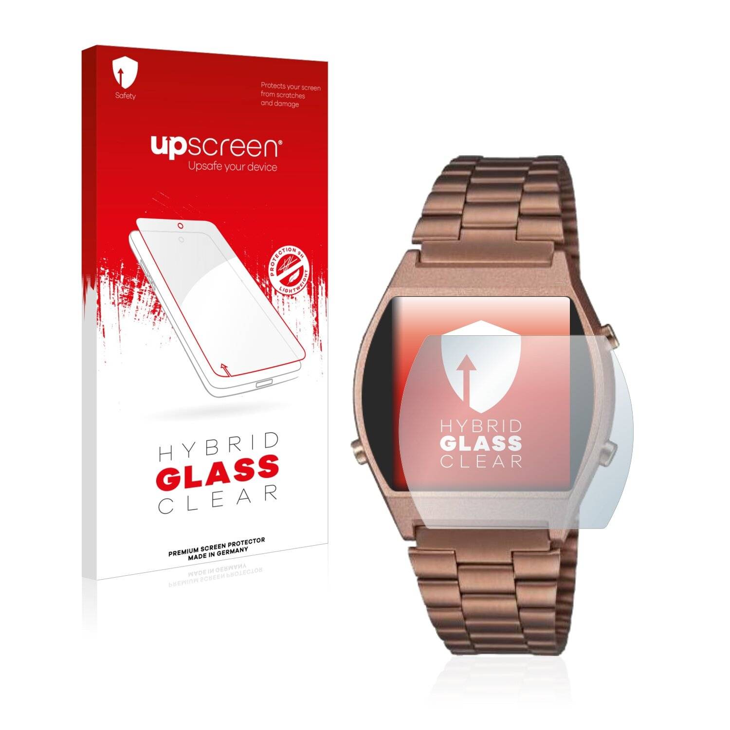 upscreen Hybrid Glass Clear Premium Schutzglas Folie für Haier