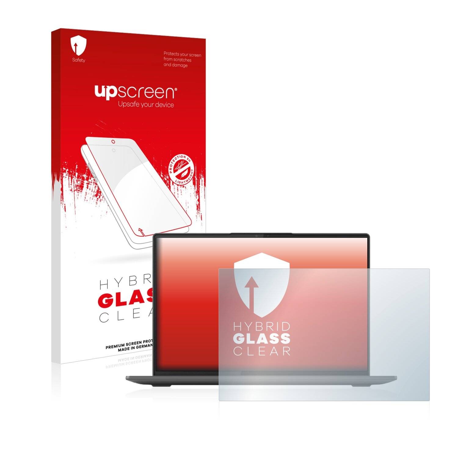 upscreen Hybrid Glass Clear Premium Schutzglas Folie für Lenovo Yoga Slim 7 ProX