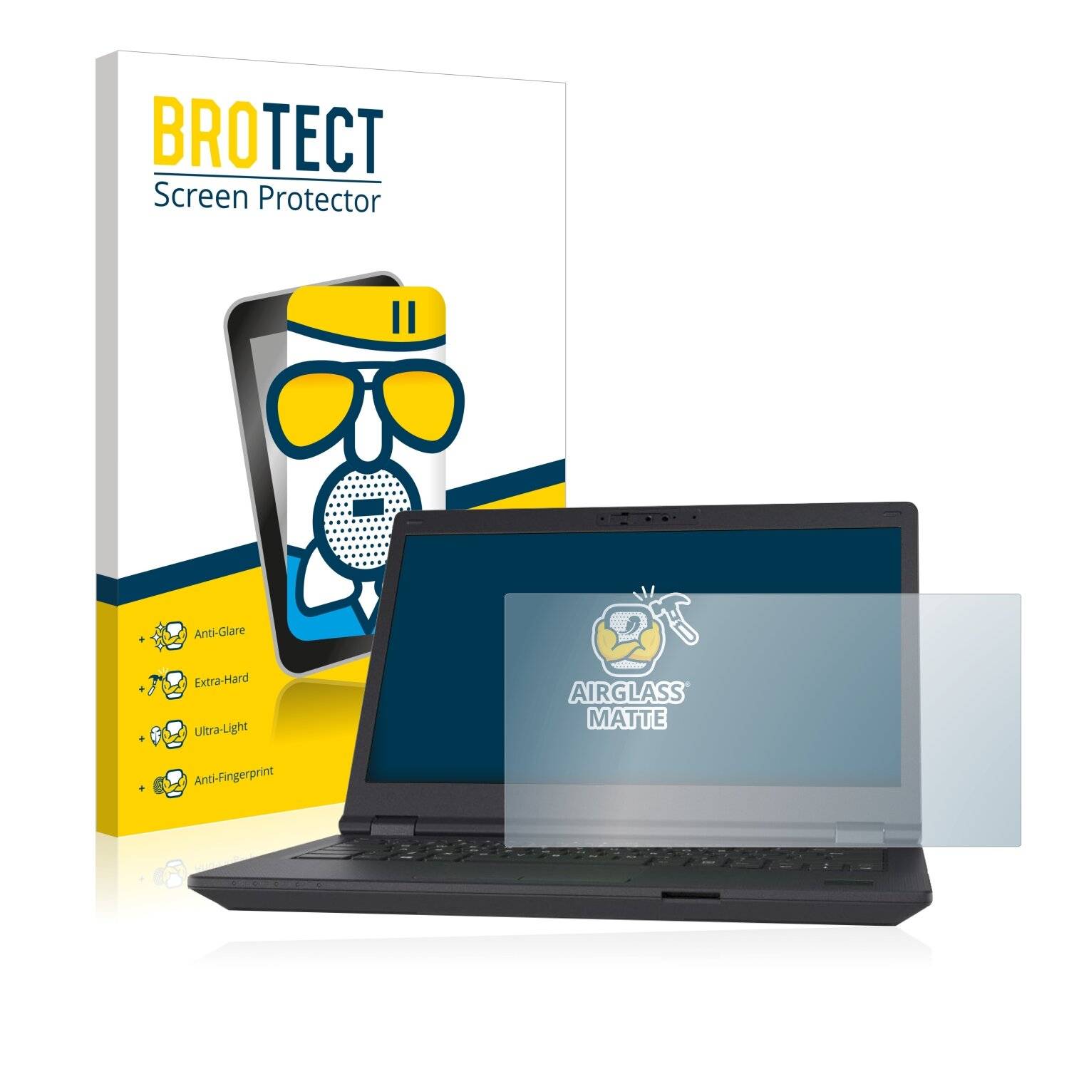 BROTECT AirGlass Matte Schutzglas Folie für Fujitsu Lifebook