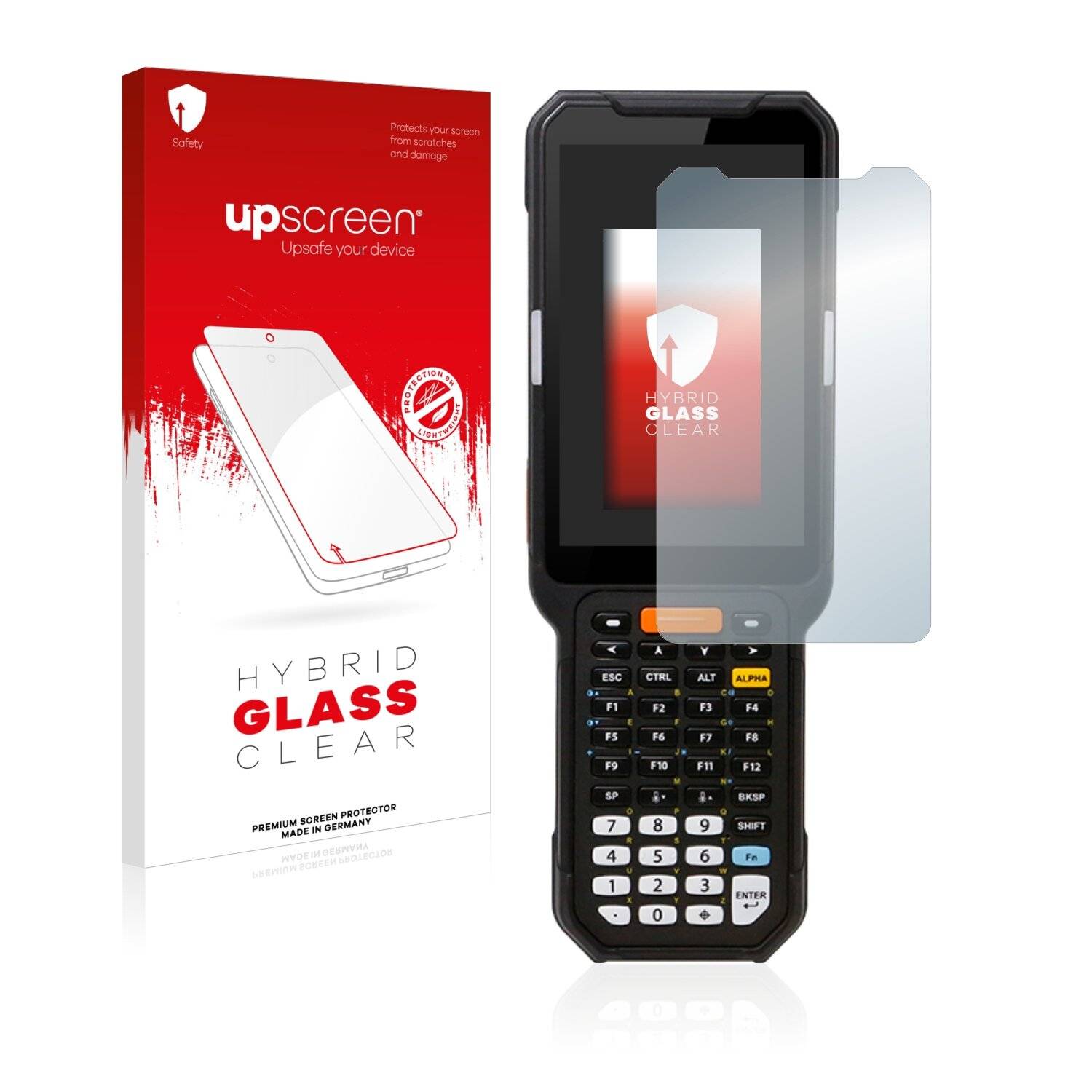 upscreen Hybrid Glass Clear Premium Schutzglas Folie für Point Mobile