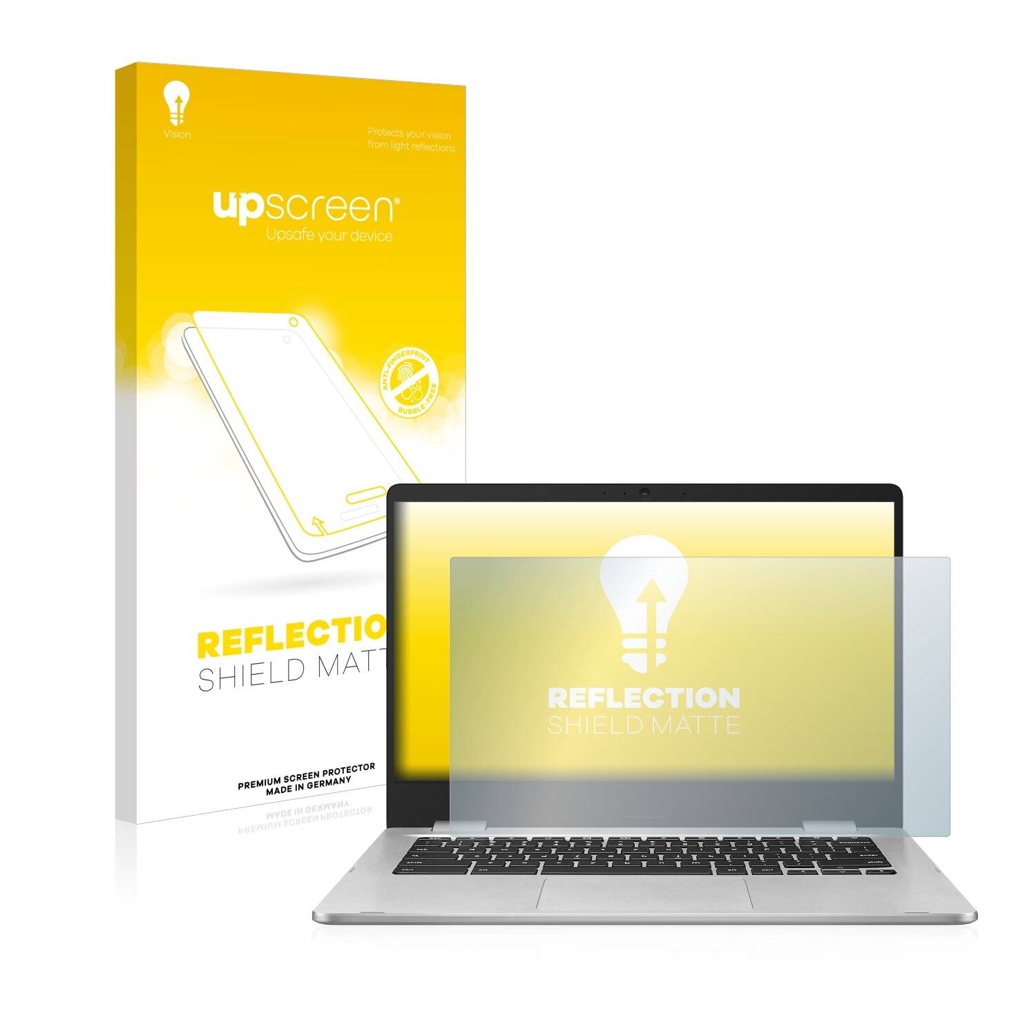 upscreen Reflection Shield Matte Premium Displayschutzfolie für Asus Chromebook