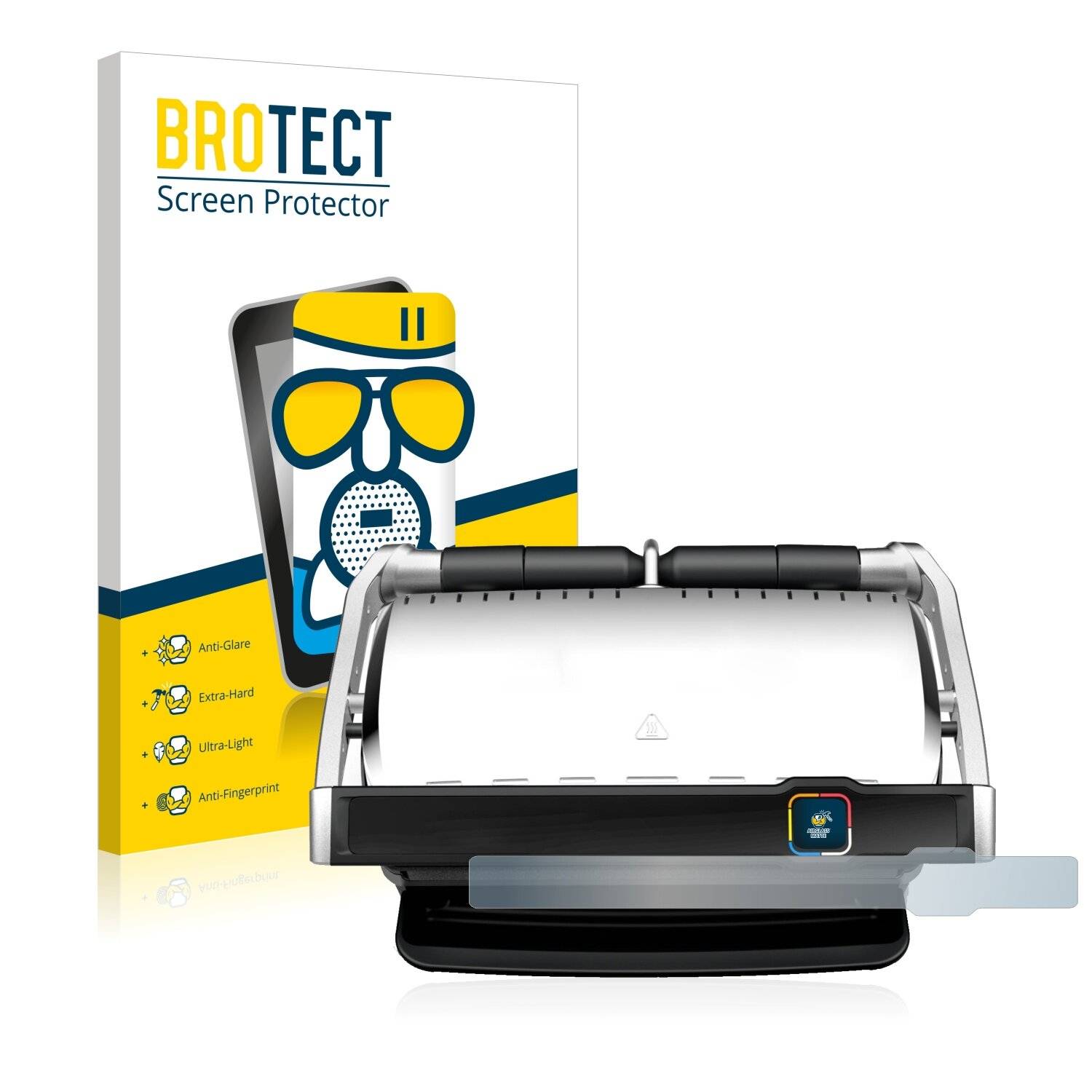 BROTECT AirGlass Flexible Schutz Glas Folie für Tefal OptiGrill Elite XL Matt Entspiegelt